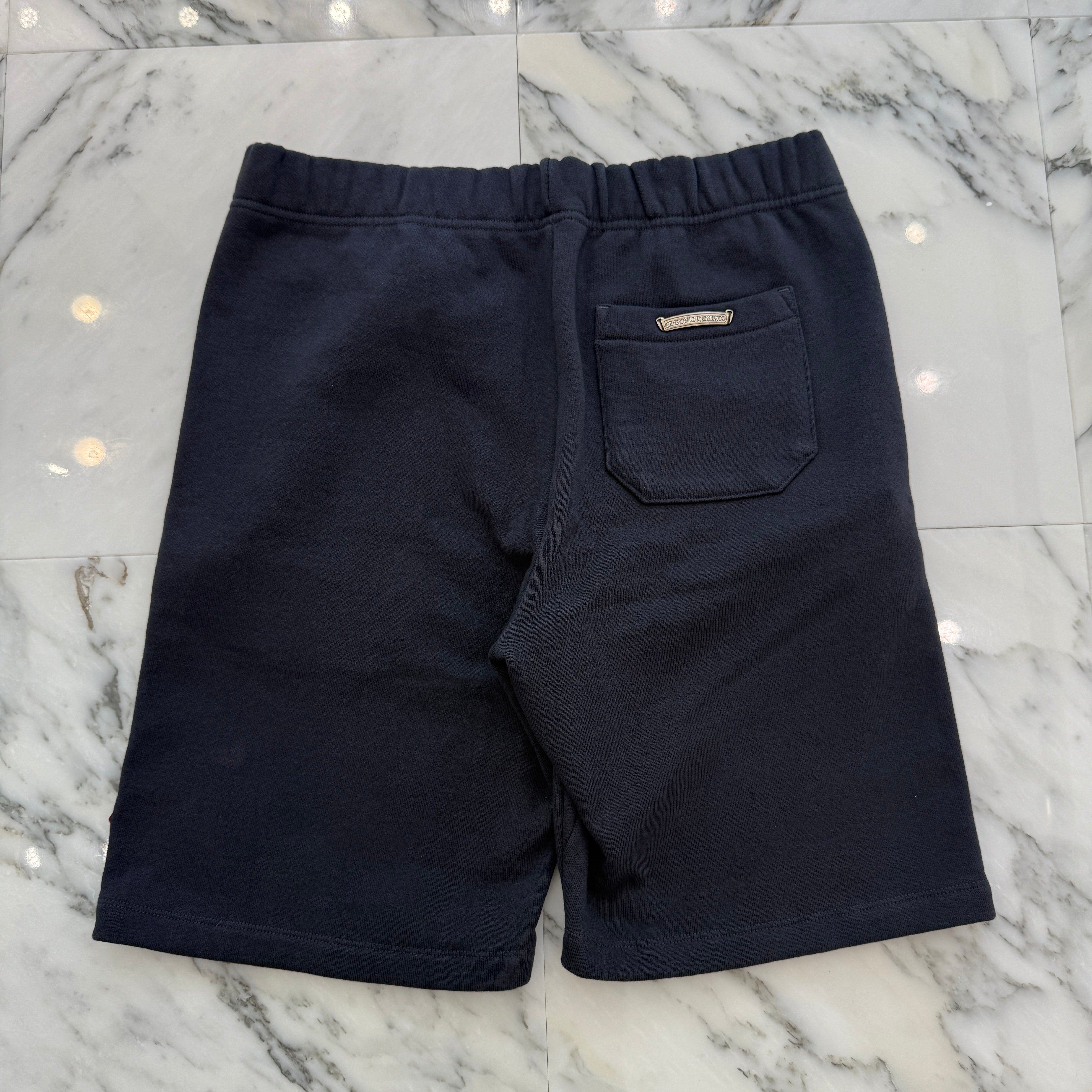 CHROME HEARTS GRP Y NOT 3 Cemetery Cross Patch Sweat Shorts Size L クロムハーツ GRP ワイノット 3 セメタリー クロスパッチ スウェットショーツ サイズL