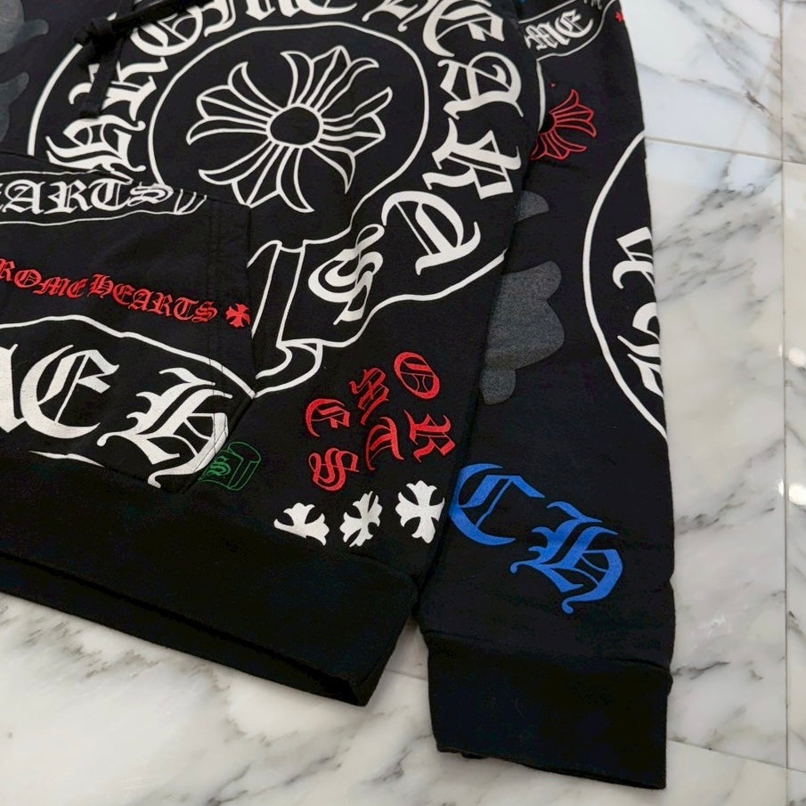 CHROME HEARTS Stencil Pullover Hoodie Size L クロムハーツ ステンシル プルオーバーフーディ サイズL