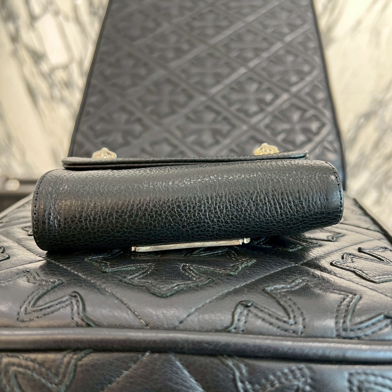 CHROME HEARTS Wave Mini Cross Ball Wallet クロムハーツ ウェーブ ミニ クロスボール ウォレット