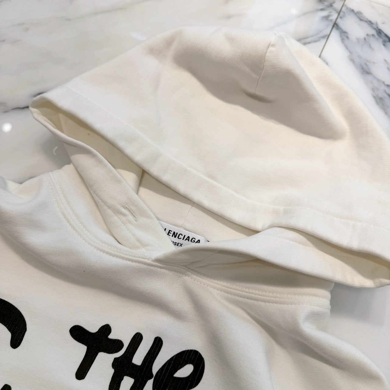 BALENCIAGA x The Simpsons 2021AW Crack Print Pullover Hoodie