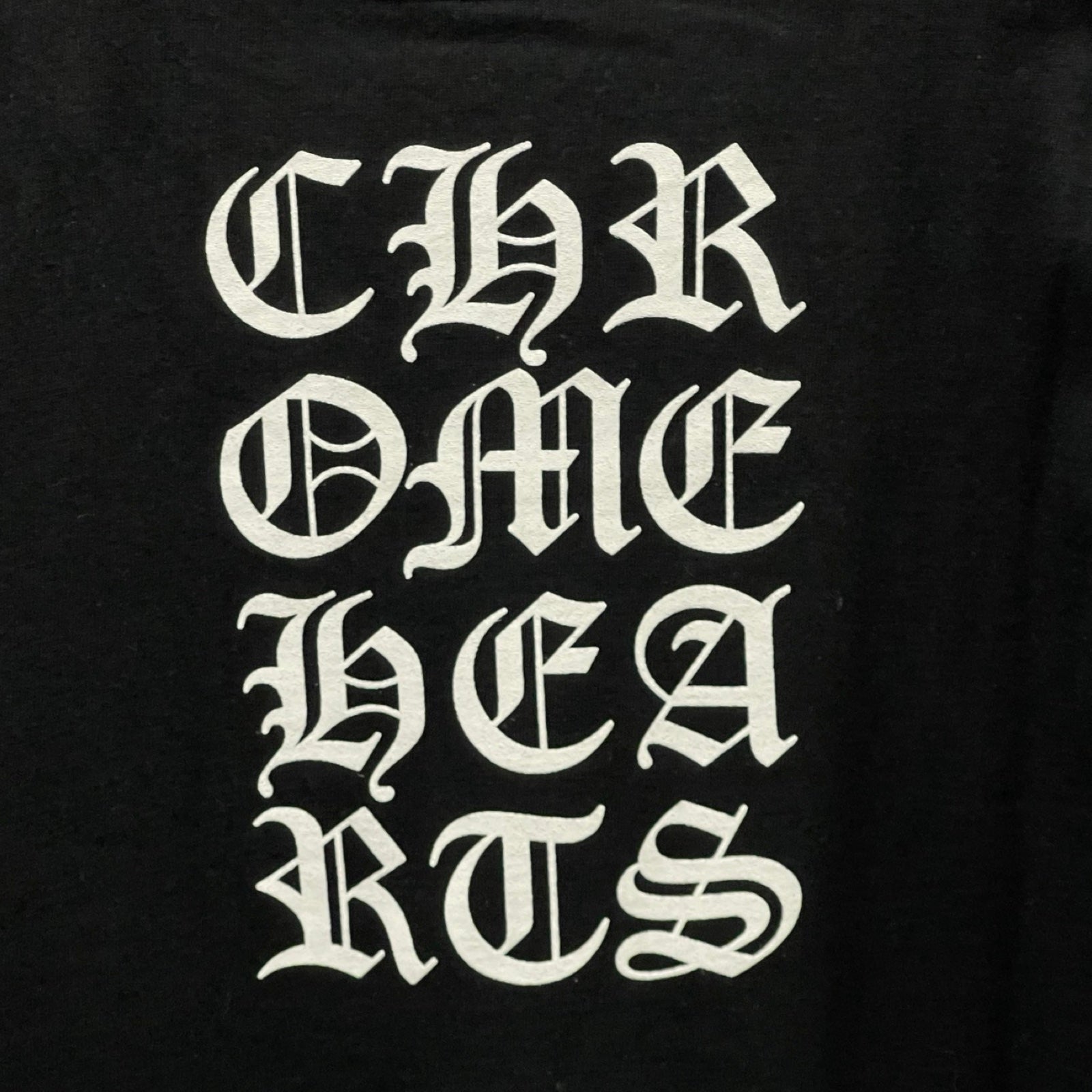 CHROME HEARTS Back Block CH Logo Tee Size XS