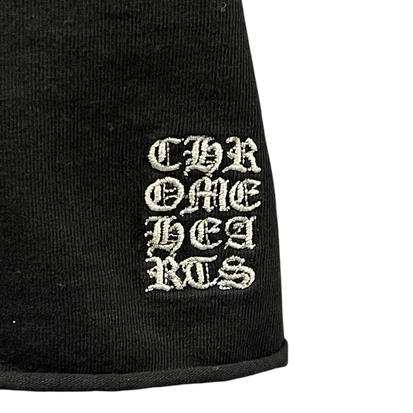 CHROME HEARTS Y NOT Script Logo Cropped Short Sleeve T-Shirt Size M