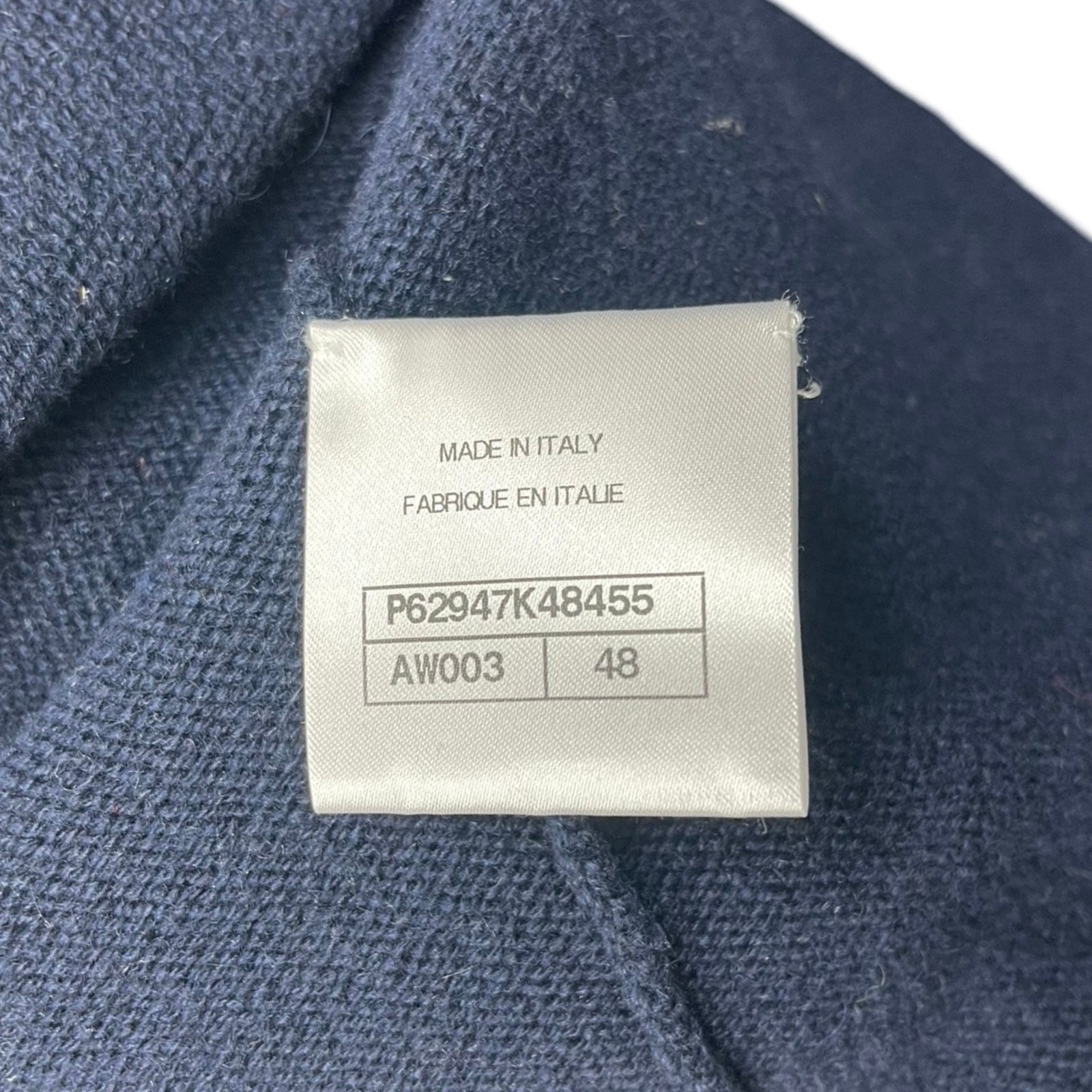 CHANEL 2020AW Cashmere Chain Boat Neck Sweater P62947K48455 Size 48