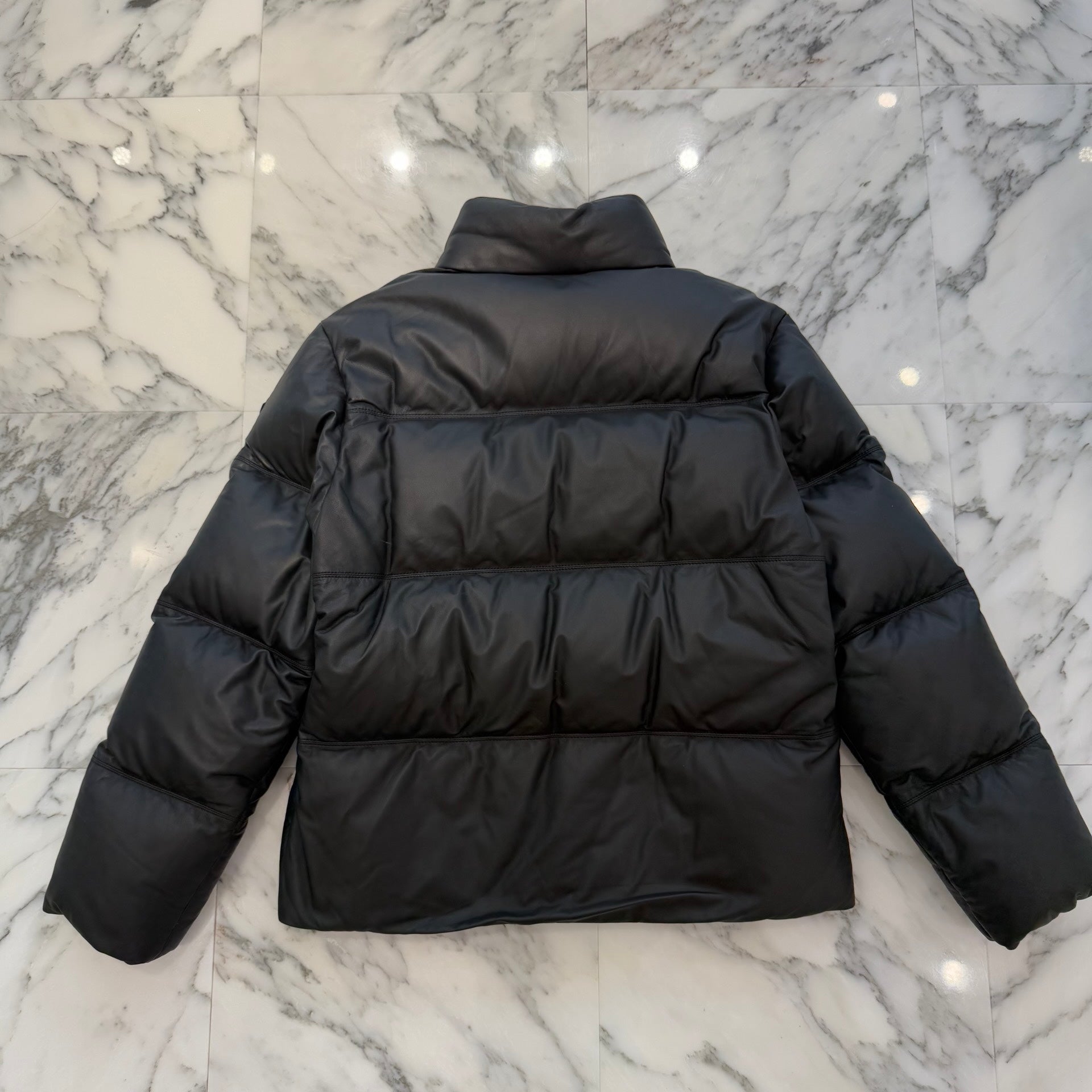 MONCLER LIGONT GIUBBOTTO Nappa Leather Down Jacket J20911A00124 59839 Size 3 モンクレール リゴント ナッパレザーダウンジャケット サイズ 3
