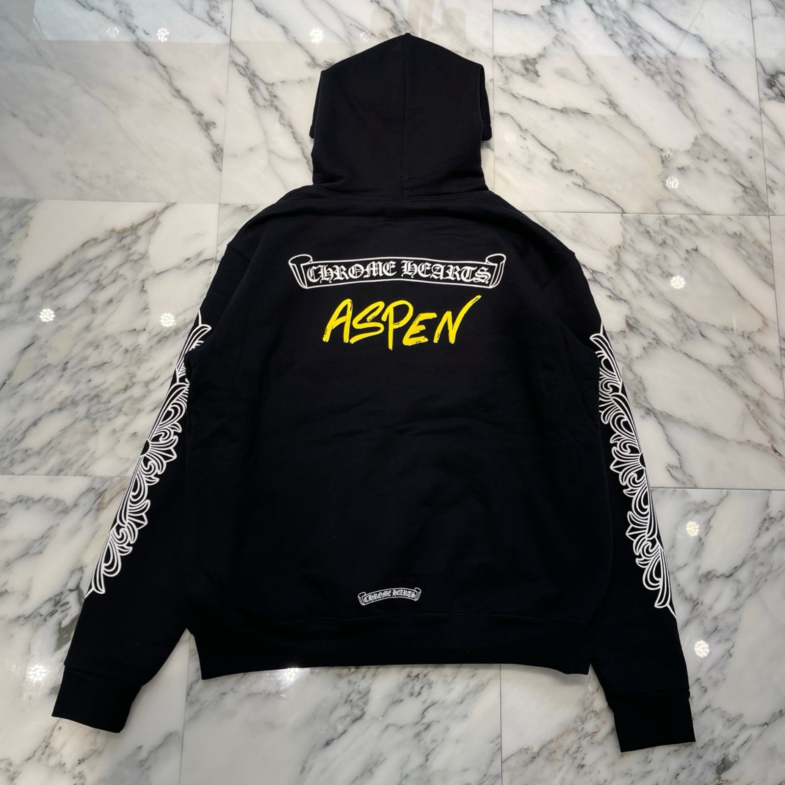 CHROME HEARTS ASPEN Exclusive Matty Boy Floral Cross Zip Up Hoodie Size M クロムハーツ アスペン限定 マッティボーイ フローラルクロス ジップアップフーディ サイズM