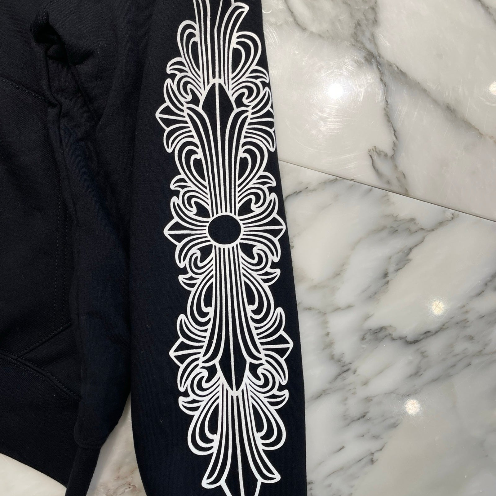 CHROME HEARTS ASPEN Exclusive Matty Boy Floral Cross Zip Up Hoodie Size M クロムハーツ アスペン限定 マッティボーイ フローラルクロス ジップアップフーディ サイズM