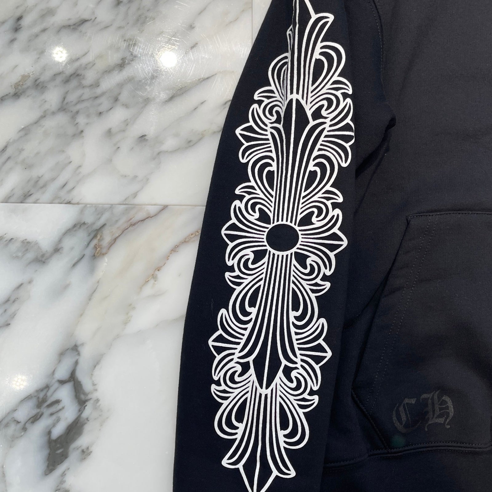 CHROME HEARTS ASPEN Exclusive Matty Boy Floral Cross Zip Up Hoodie Size M クロムハーツ アスペン限定 マッティボーイ フローラルクロス ジップアップフーディ サイズM