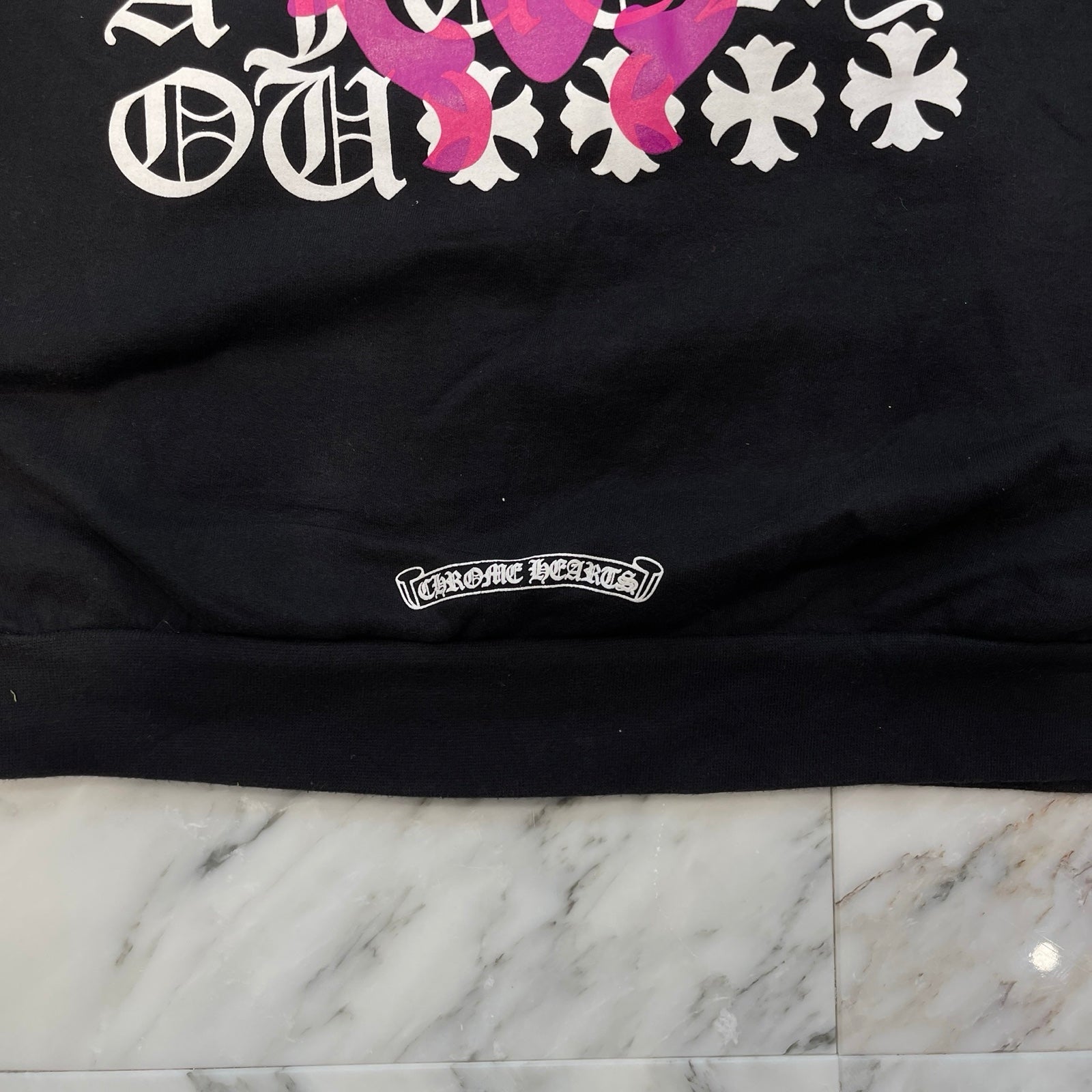 CHROME HEARTS Dagger Eye Chart Zip Up Hoodie Size L クロム