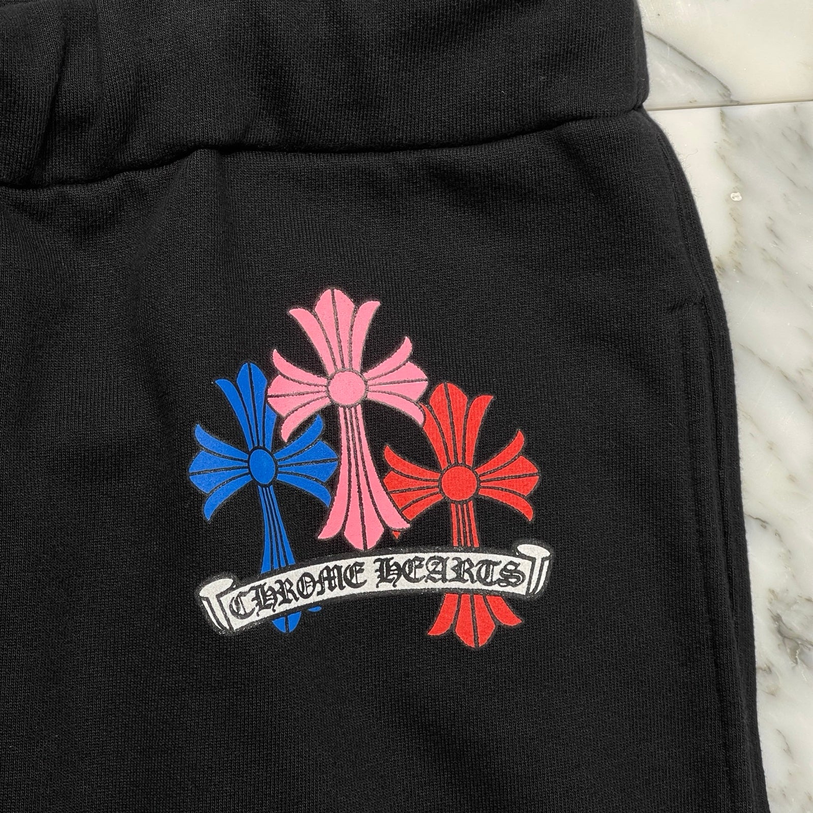 CHROME HEARTS MLTCOL CEM Sweat Long Pants Size XL クロムハーツ マルチカラー セメタリークロス スウェットロングパンツ サイズXL