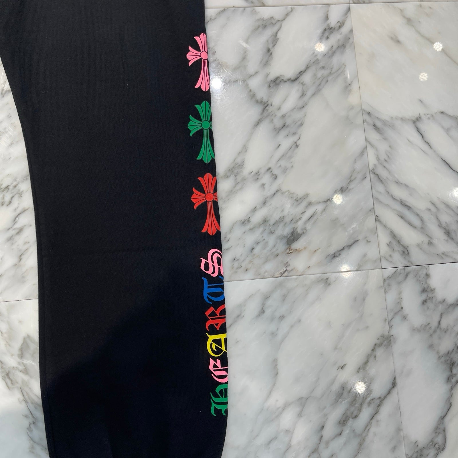 CHROME HEARTS MLTCOL CEM Sweat Long Pants Size XL クロムハーツ マルチカラー セメタリークロス スウェットロングパンツ サイズXL