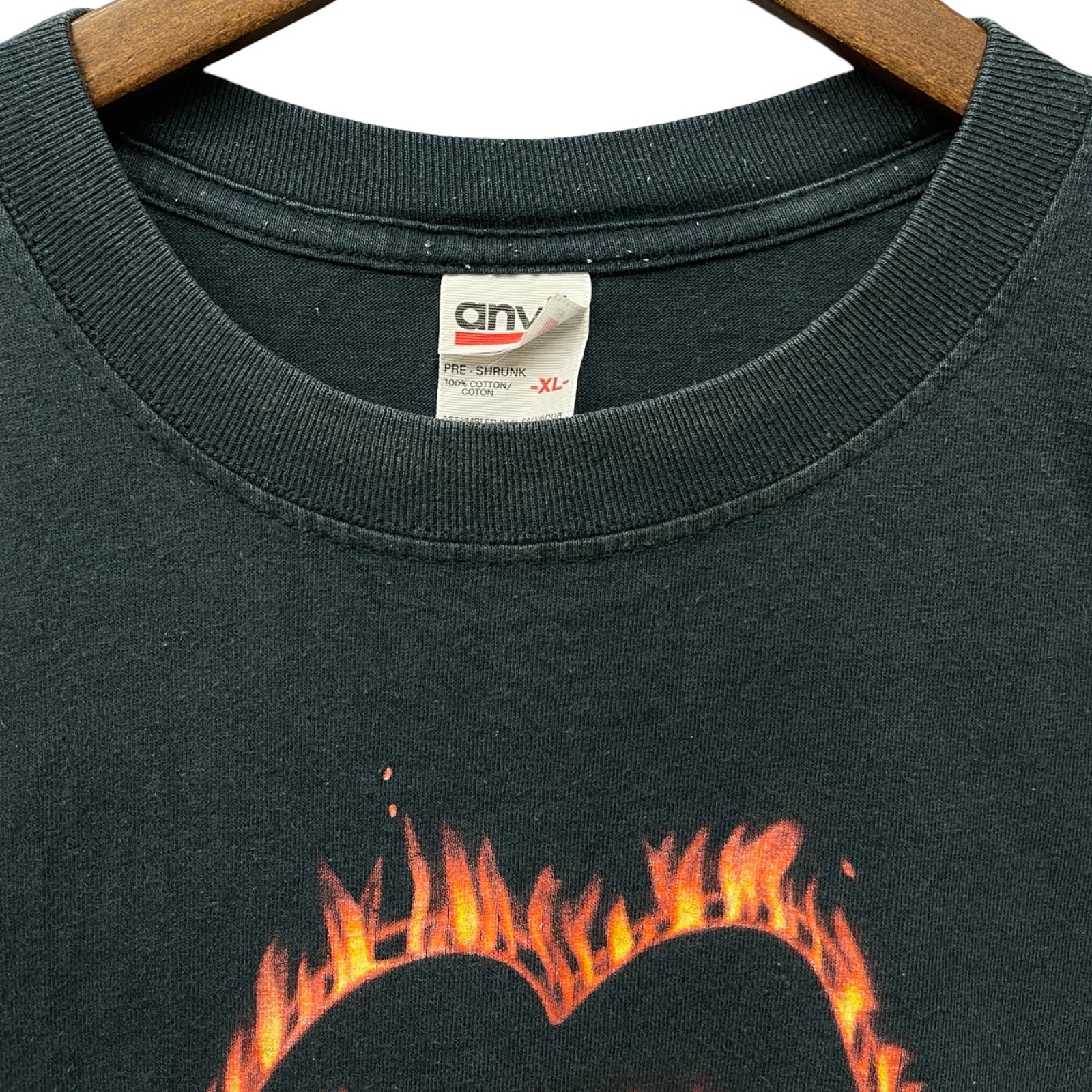 Vintage 90's The Rolling Stones Flaming Tongue S/S Tee Size XL