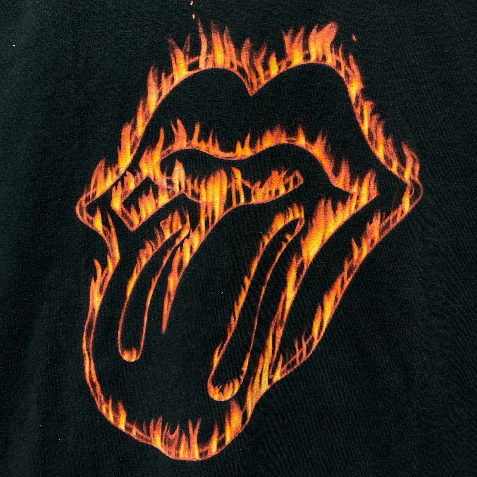 Vintage 90's The Rolling Stones Flaming Tongue S/S Tee Size XL