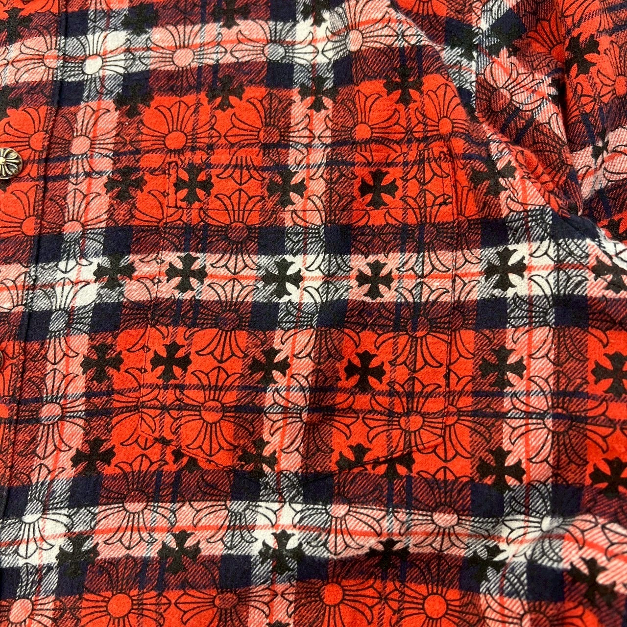 クロムハーツ　チェックシャツ　XL CHROME HEARTS クロムハーツ チェックシャツ 緑 | chromehearts