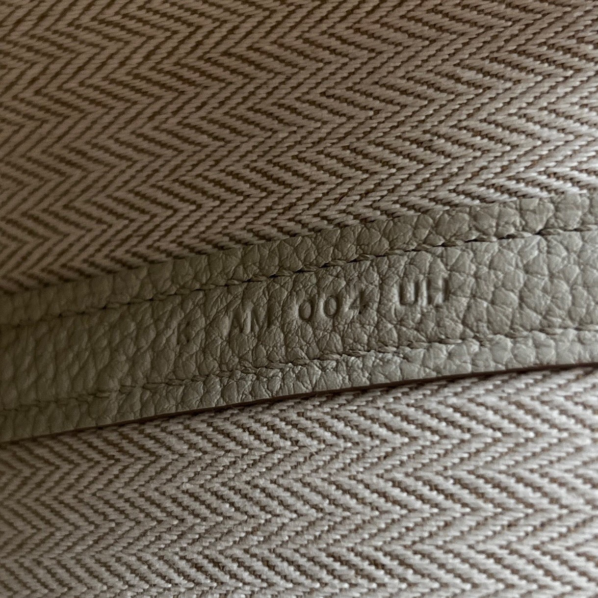 HERMES Néogarden Party TTPM "Béton" Leather Hand Bag K刻印 エルメス ネオガーデンパーティ TTPM "ベトン" レザーハンドバッグ K刻印