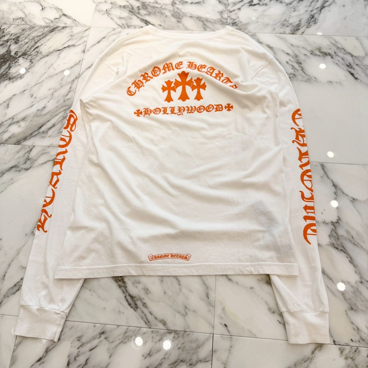 CHROME HEARTS King Taco 3 Cemetery Cross Print Long Sleeve Tee Size L クロムハーツ キングタコ 3 セメタリークロス プリント ロングスリーブ Tシャツ サイズL