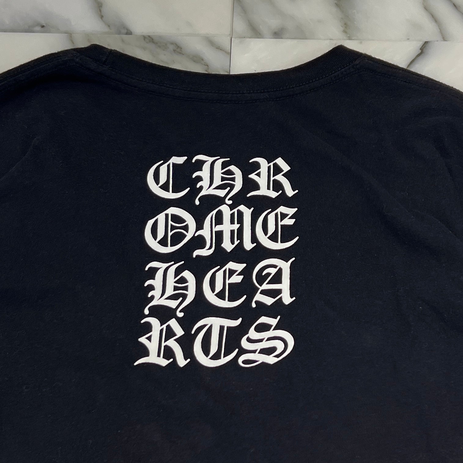 CHROME HEARTS Vertical Logo Long Sleeve Tee Size M クロムハーツ ヴァーティカルロゴ ロングスリーブ Tシャツ サイズM