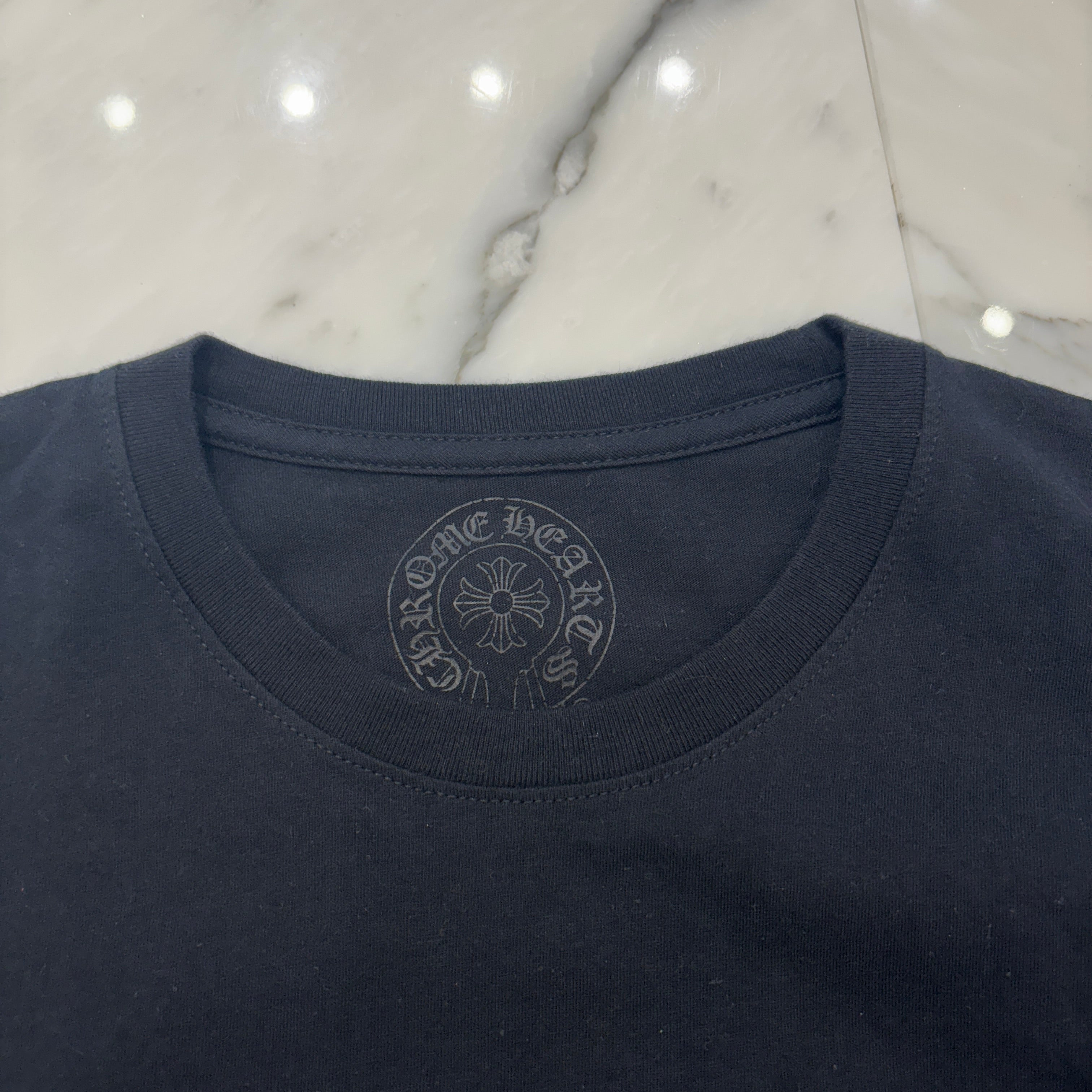 CHROME HEARTS Back Cemetery Cross Print Long Sleeve Tee Size S クロムハーツ バック セメタリークロス プリント ロングスリーブTシャツ サイズS