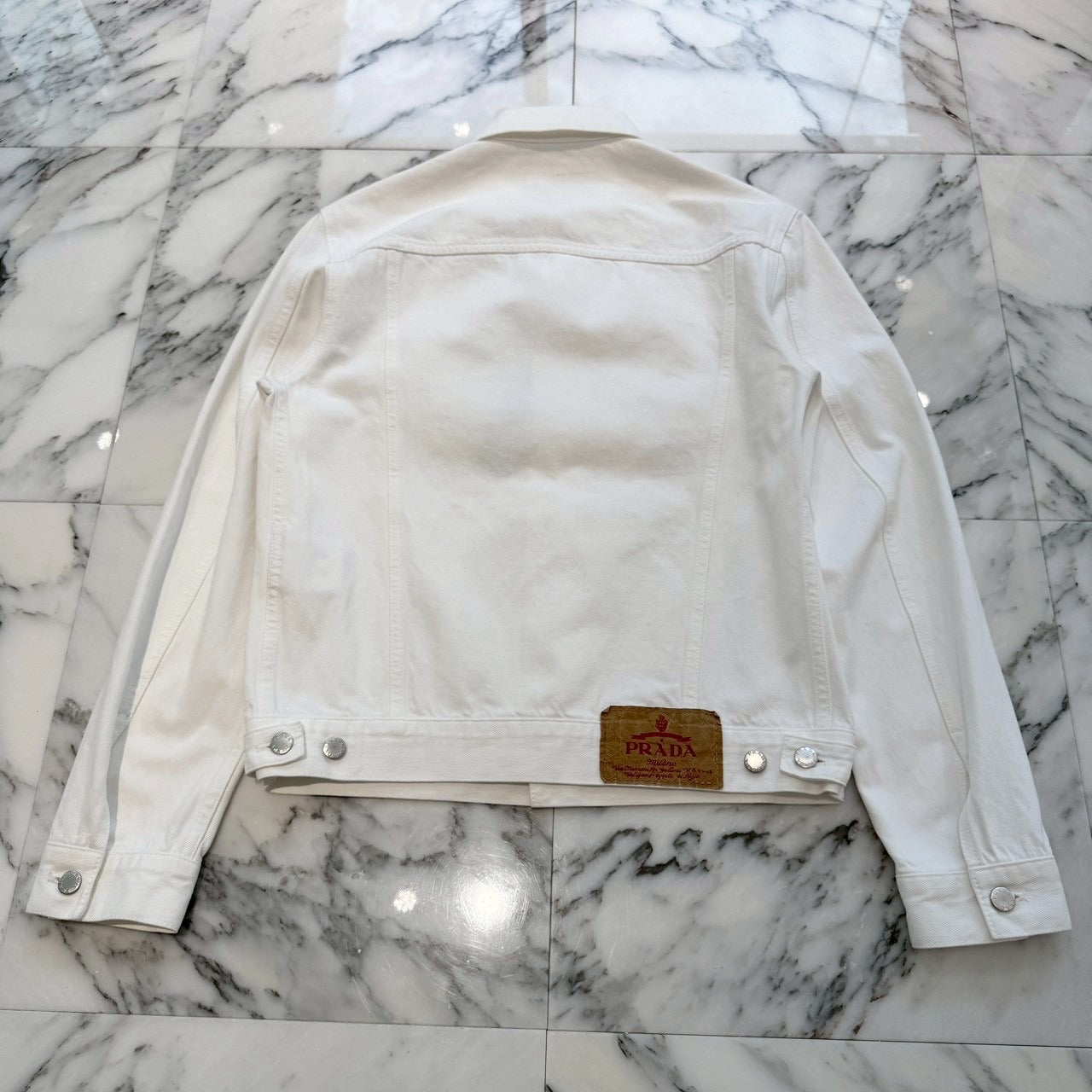 PRADA 2023SS Triangle Logo Plate Denim Jacket GEB227 S231 12PA Size S プラダ トライアングルロゴプレート デニムジャケット サイズS