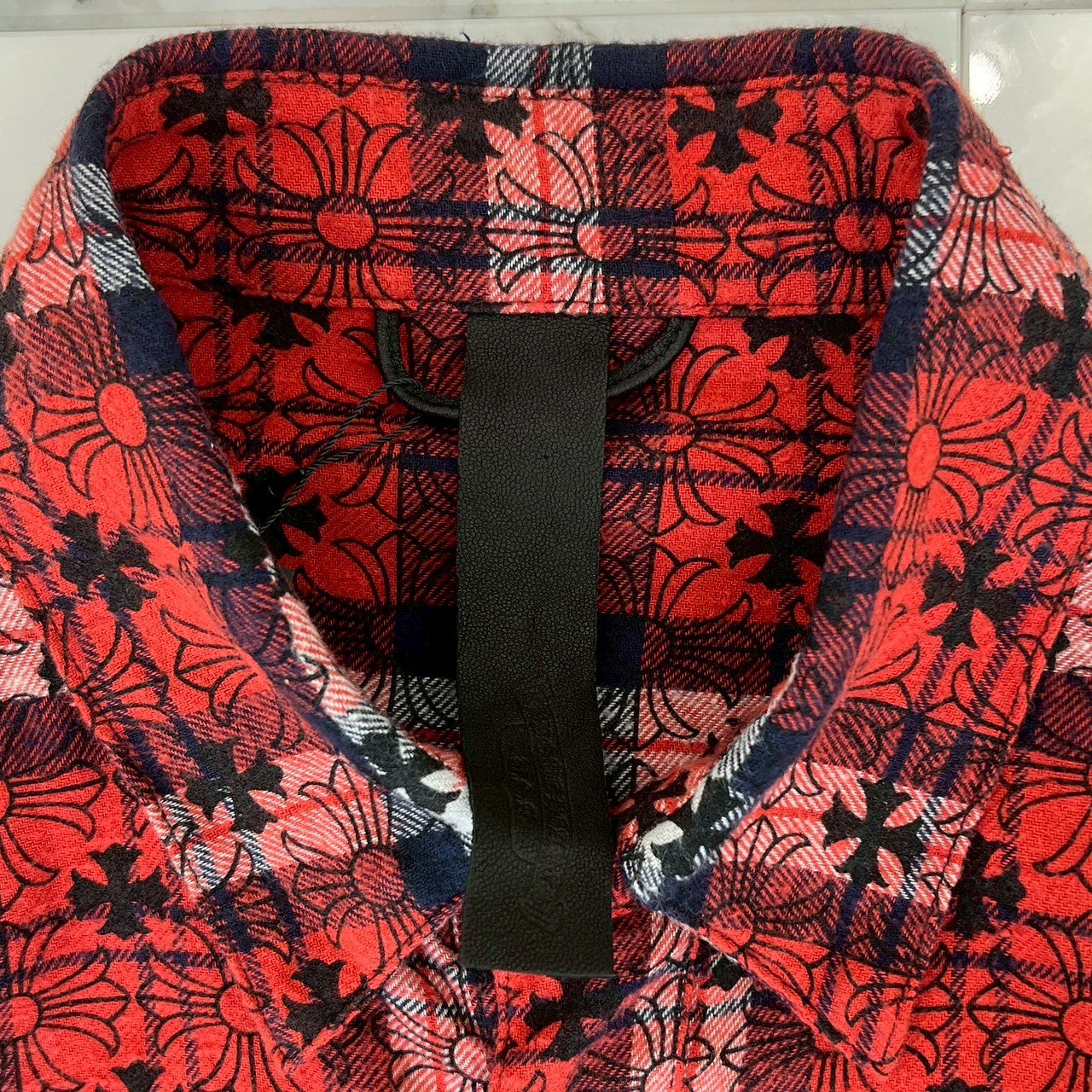 CHROME HEARTS Loose Ends Check Shirt Size M クロムハーツ ルーズエンド チェックシャツ サイズM