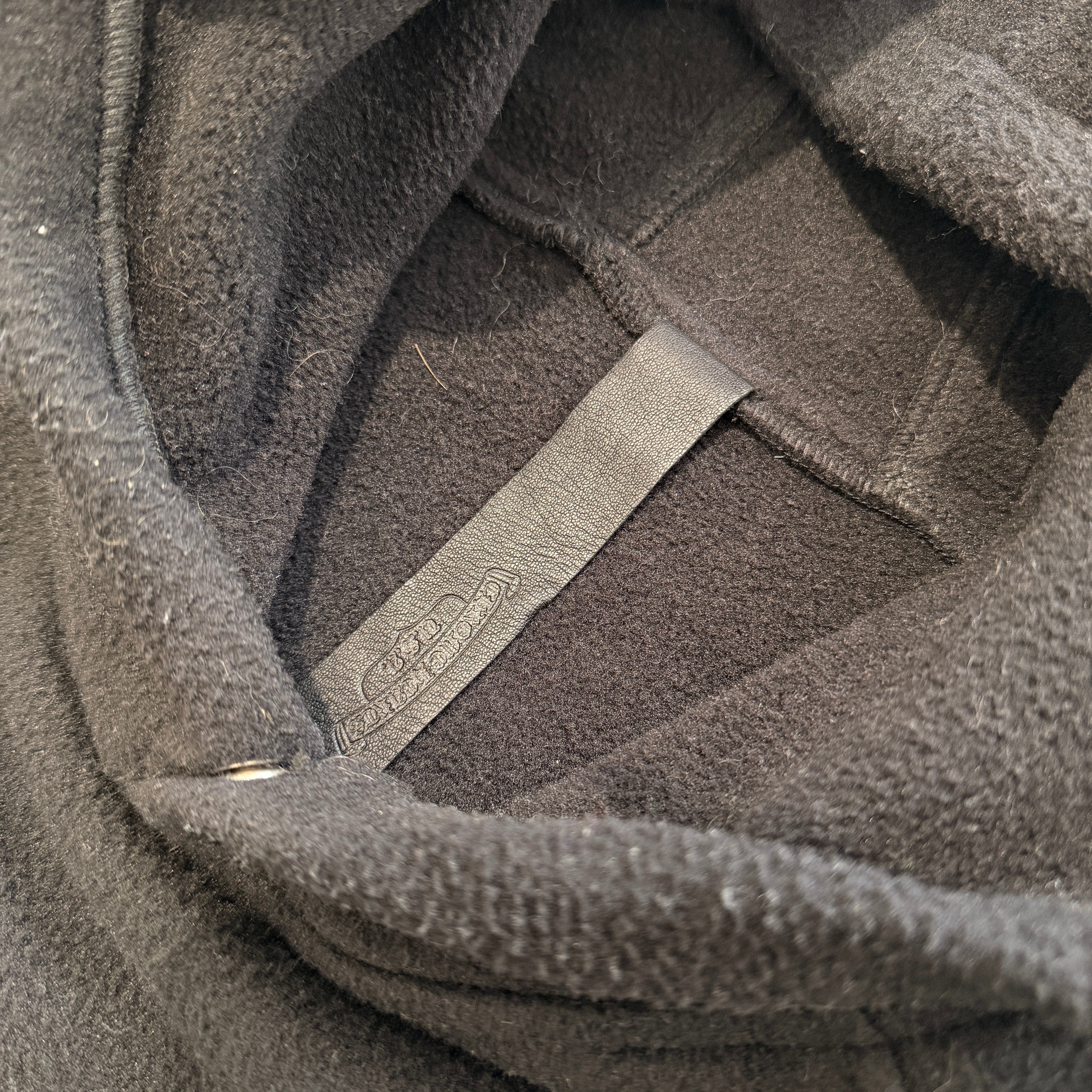 CHROME HEARTS Y NOT Horseshoe Embroidery Fleece Pullover Hoodie Size XXL クロムハーツ ワイノット ホースシュー刺繍 フリース プルオーバーフーディー サイズXXL