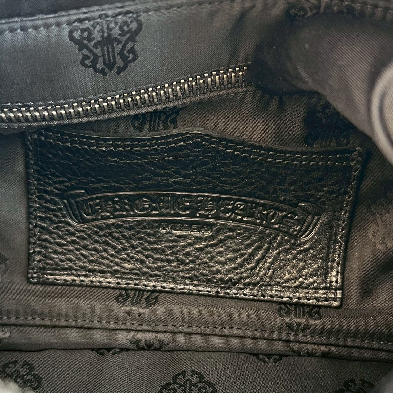 CHROME HEARTS Large Cross MONICA Leather Hand Bag クロムハーツ ラージクロス モニカ レザーハンドバッグ