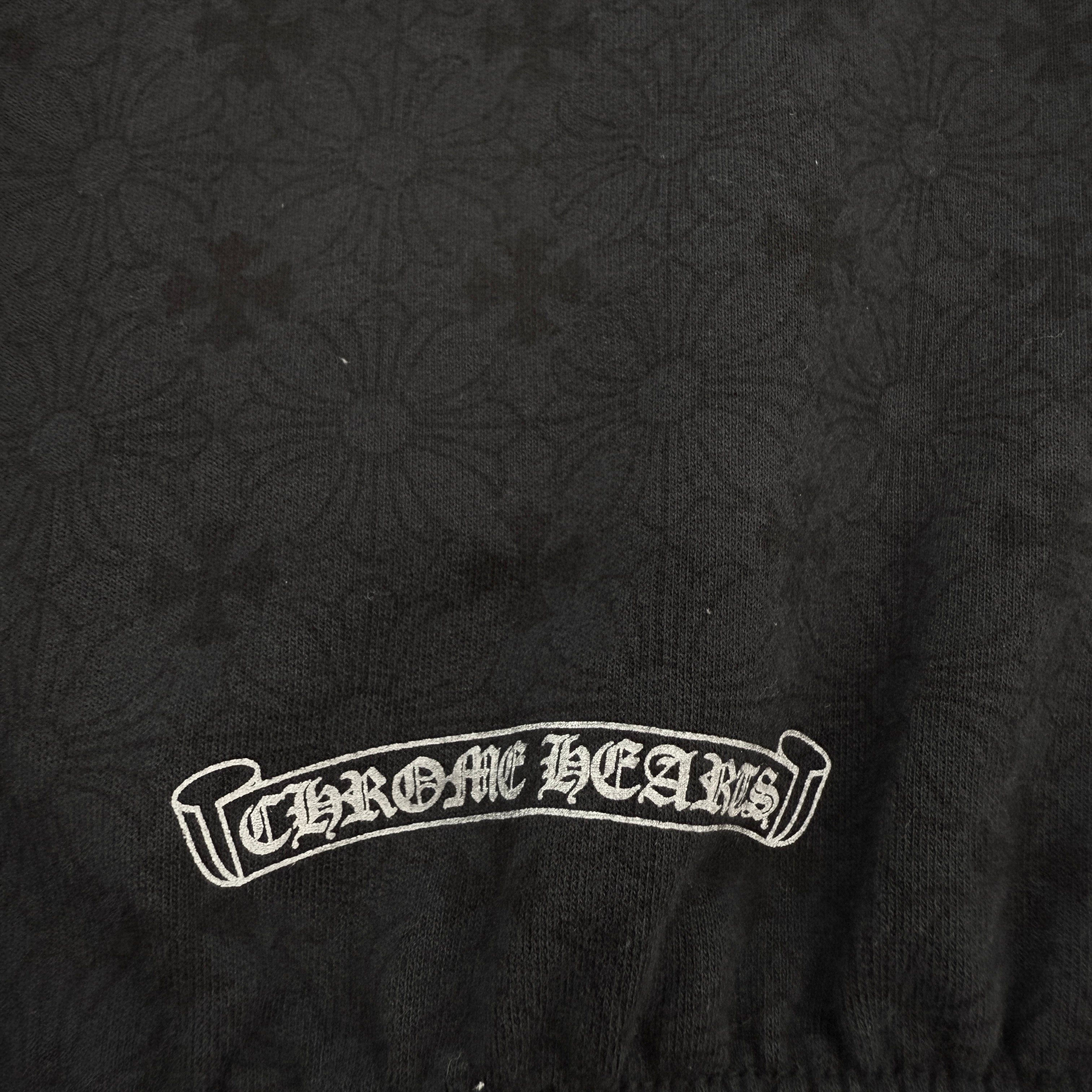 CHROME HEARTS CH Plus Horseshoe Fuck You Logo Sweat Long Pants Size L クロムハーツ CHプラス総柄 サイドロゴ ファックユー スウェットロングパンツ サイズL