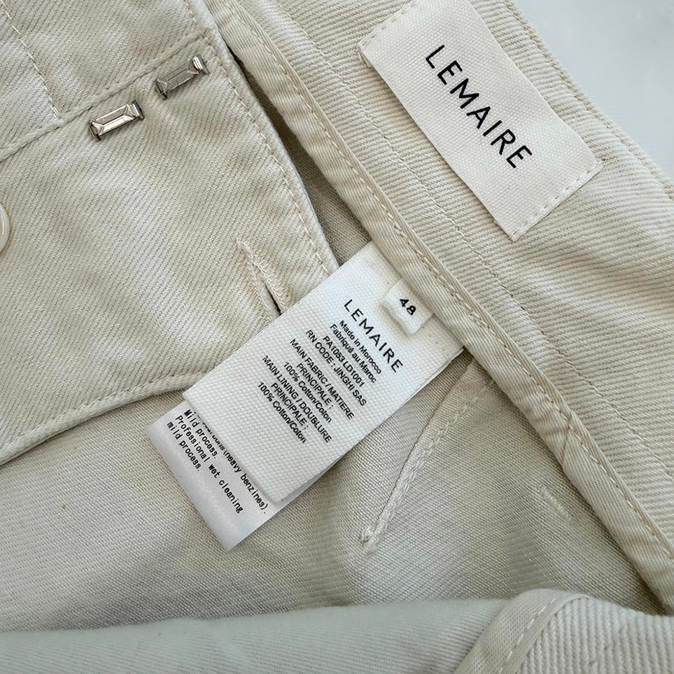 LEMAIRE Twisted Belted Denim Pants BFS-53160-B Size 48 ルメール ツイスト ベルテッド デニム パンツ サイズ48