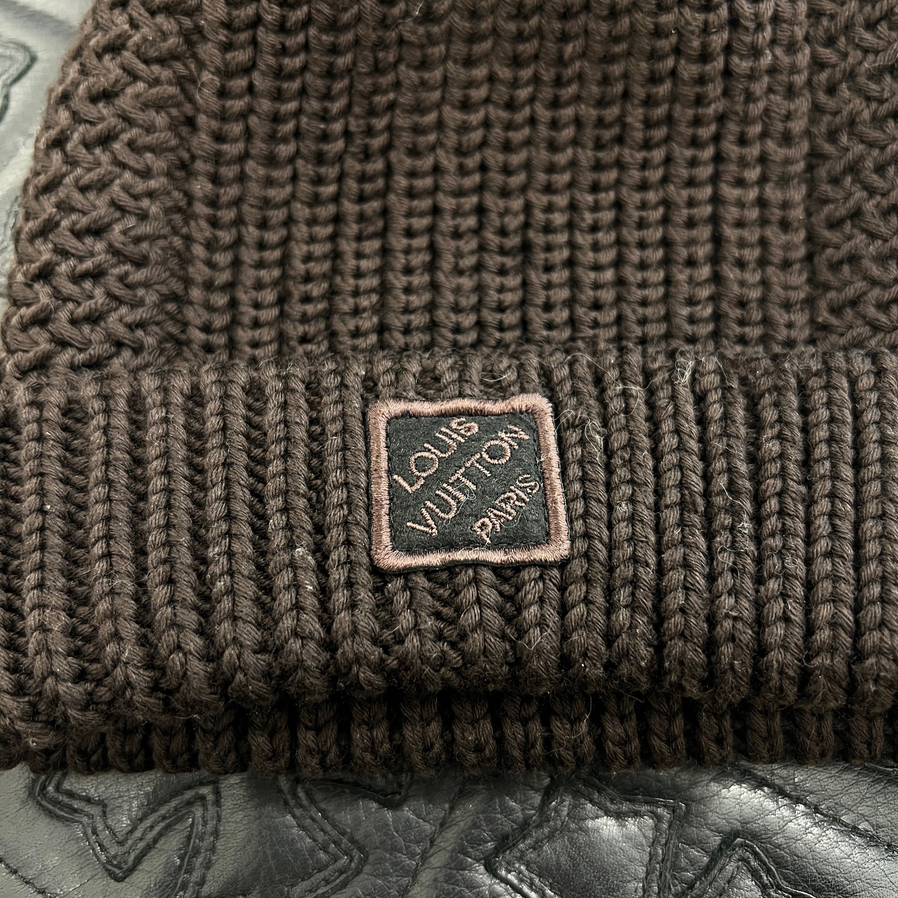 LOUIS VUITTON Logo Patch Wool Knit Beanie ルイヴィトン ロゴワッペンウールニットビーニー