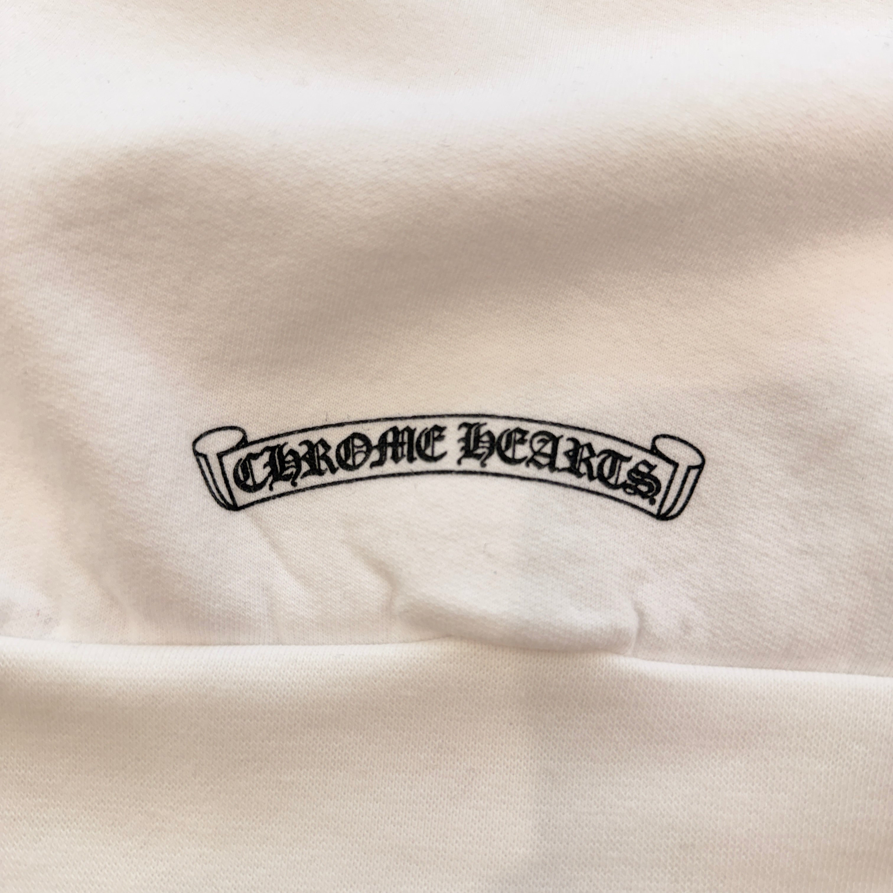 CHROME HEARTS Back Scroll Label Logo Zip Up Hoodie Size XL クロムハーツ バックスクロールラベルロゴジップアップフーディ サイズXL