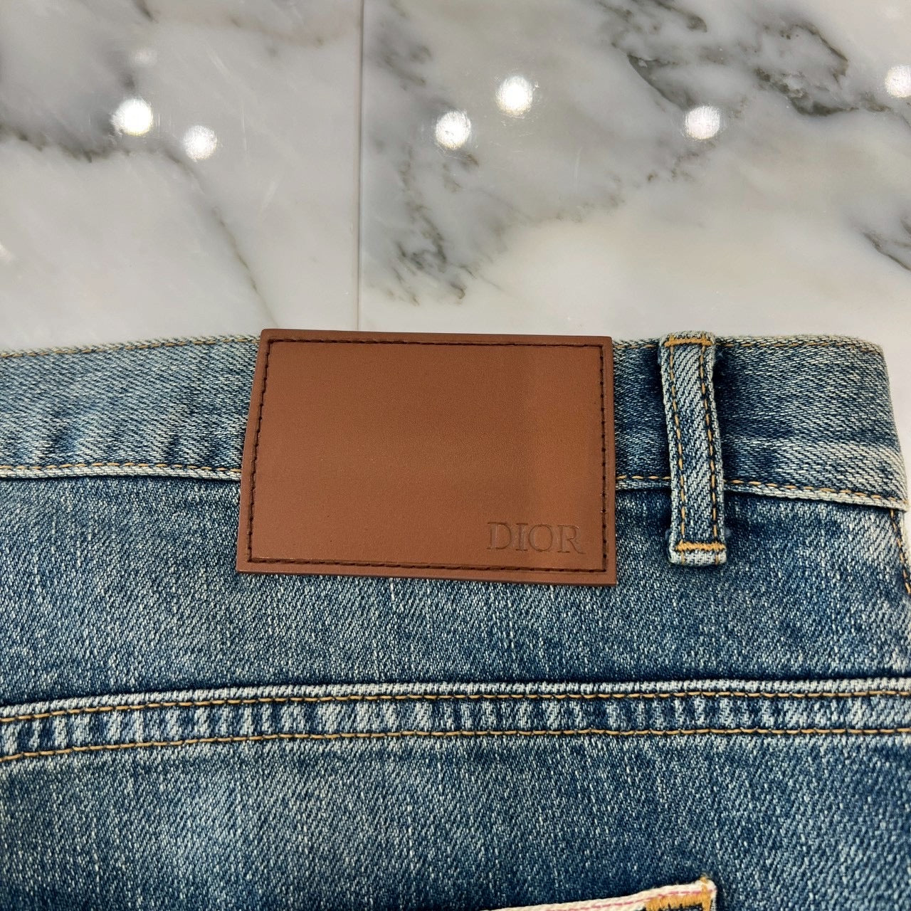 DIOR 2023SS ATELIER Embroidery Slim Fit Denim Pants 213DS15AY988 Size 34 ディオール アトリエ刺繍 スリムフィット デニムパンツ サイズ34