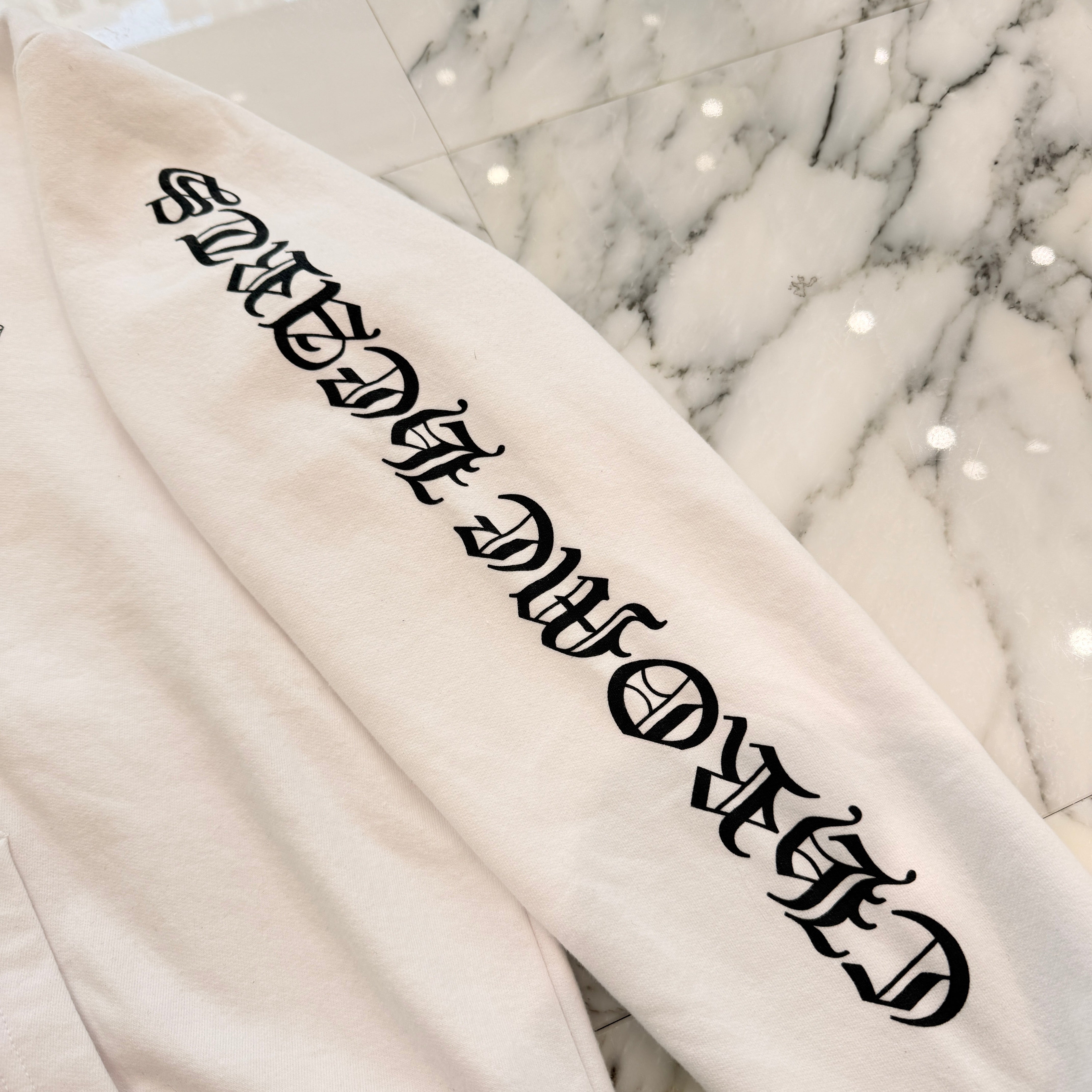 CHROME HEARTS Back Scroll Label Logo Zip Up Hoodie Size XL クロムハーツ バックスクロールラベルロゴジップアップフーディ サイズXL