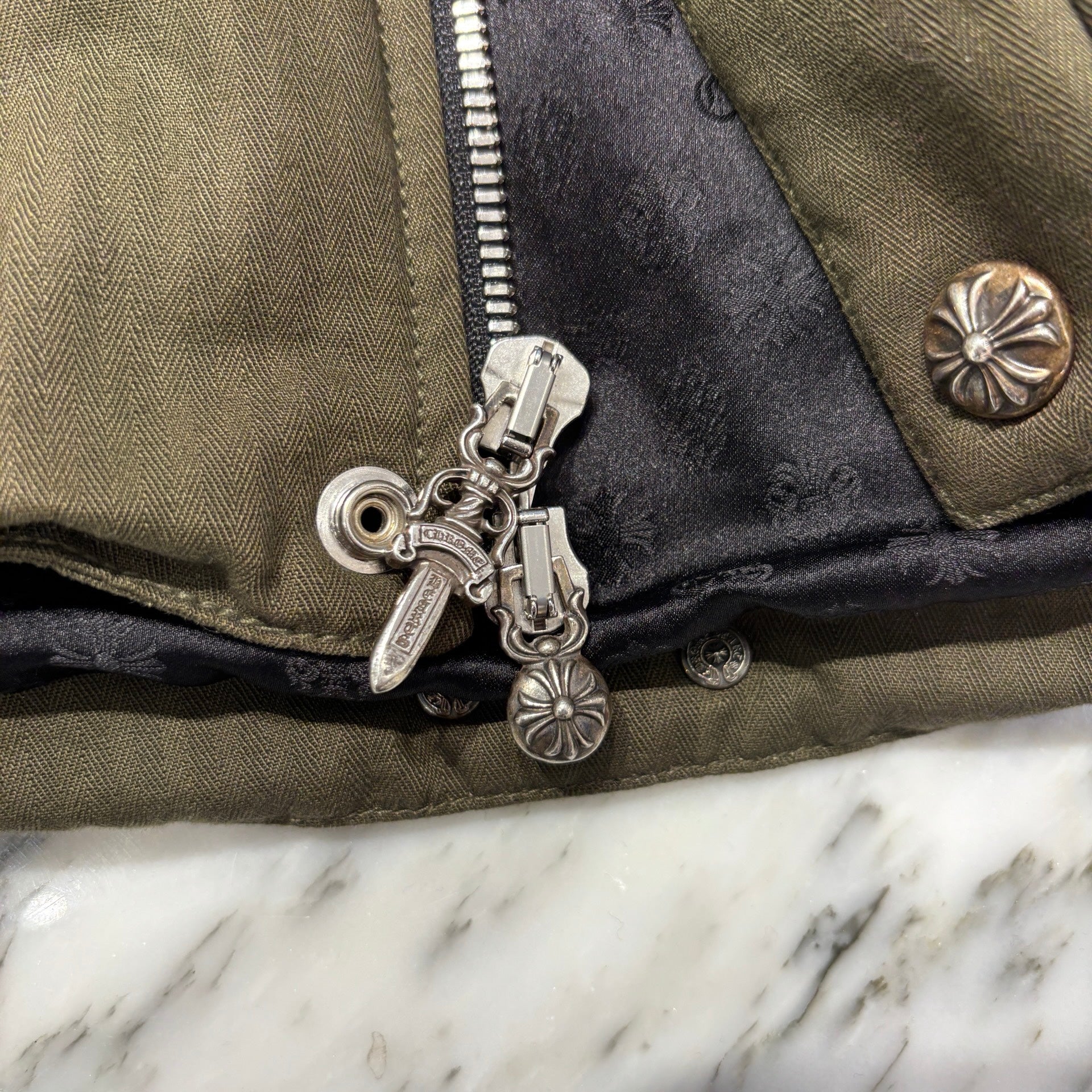 CHROME HEARTS Army Cotton Down Jacket Size XL クロムハーツ アーミー コットン ダウンジャケット サイズXL