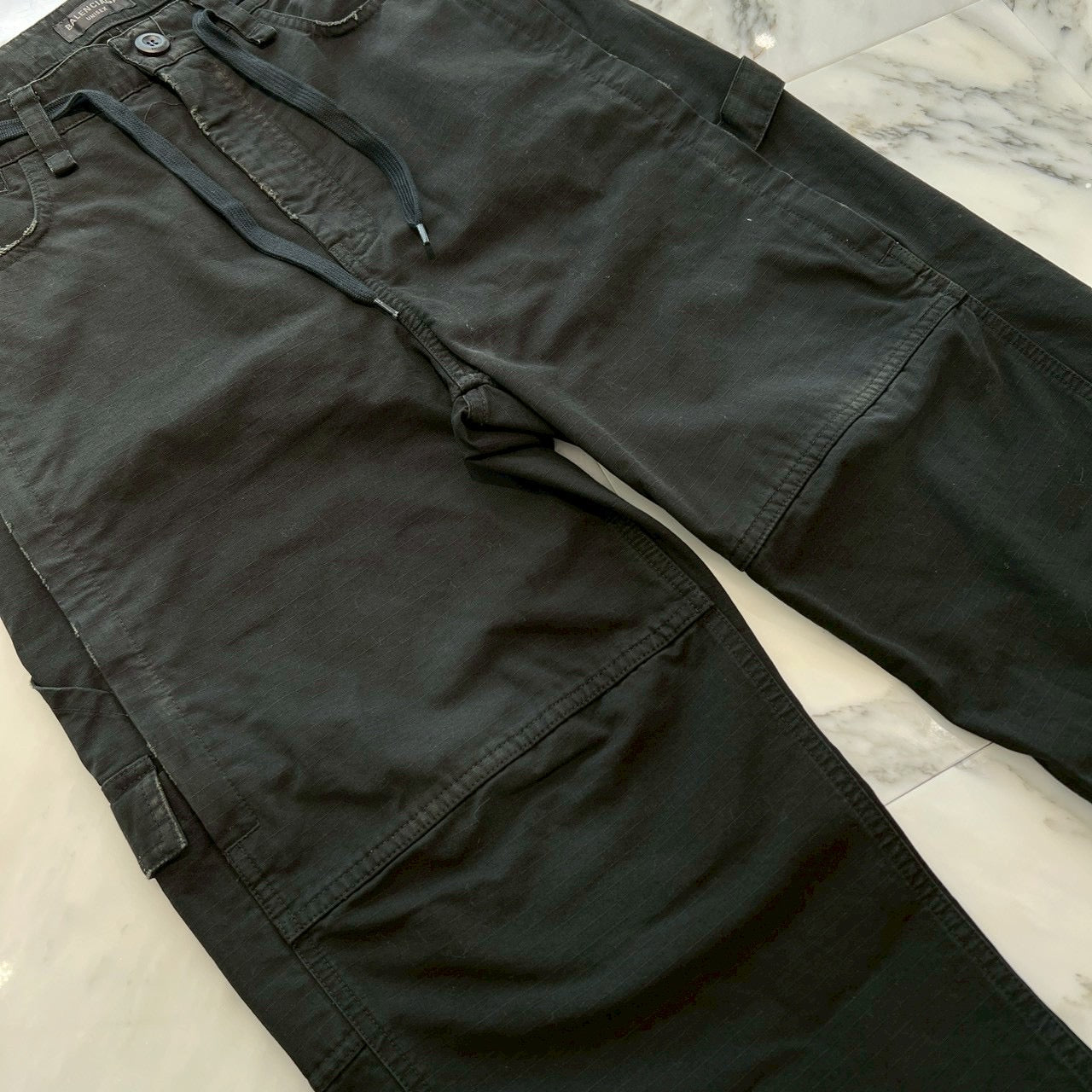 BALENCIAGA 2024AW Multi Pocket Cropped Skater Wide Cargo Pants 746491 TKP27 Size XXS バレンシアガ マルチポケット クロップド ワイドカーゴパンツ サイズXXS