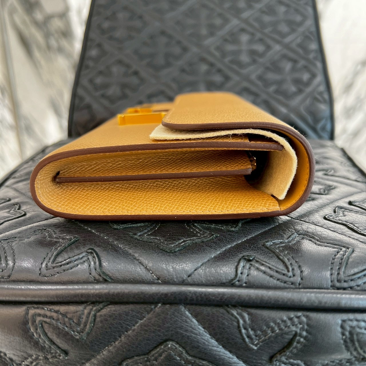 HERMES Constance To Go "SESAME" Leather Long Wallet K刻印 エルメス コンスタンス トゥ ゴー "セサミ" レザーロングウォレット K刻印