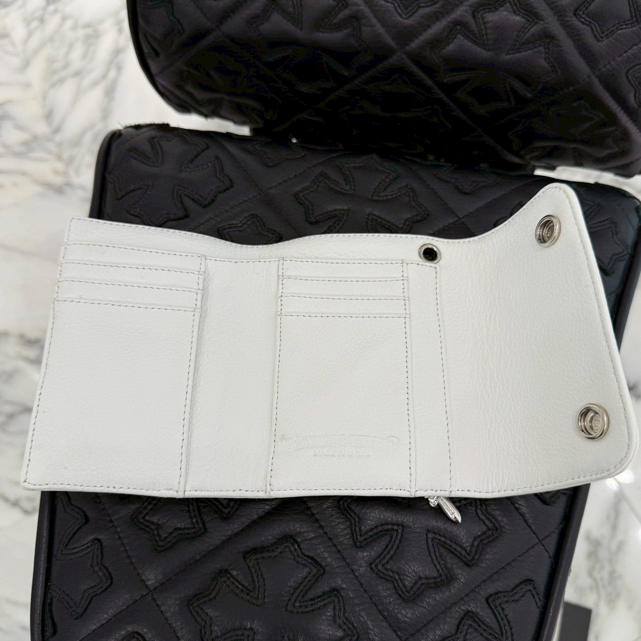 CHROME HEARTS Wave Mini Cross Ball Wallet クロムハーツ ウェイブミニ クロスボール ウォレット