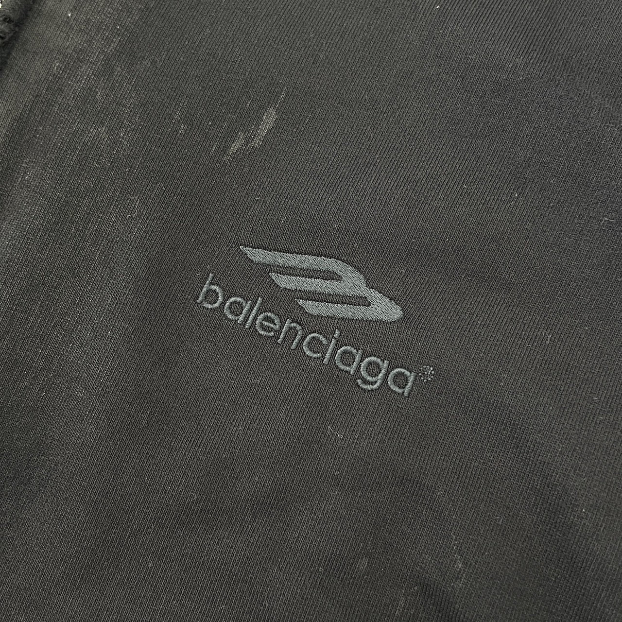 BALENCIAGA 2023AW Heavy Metal Logo Zip Up Hoodie 744454 T0VD8 Size XL バレンシアガ ヘビーメタルロゴ ジップアップフーディ サイズXL