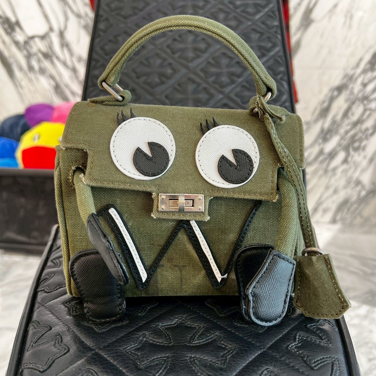 THE MONSTERS デニムショルダーバッグ READY MADE × Dr.Woo MONSTER 2021AW Denim Shoulder Bag レディ