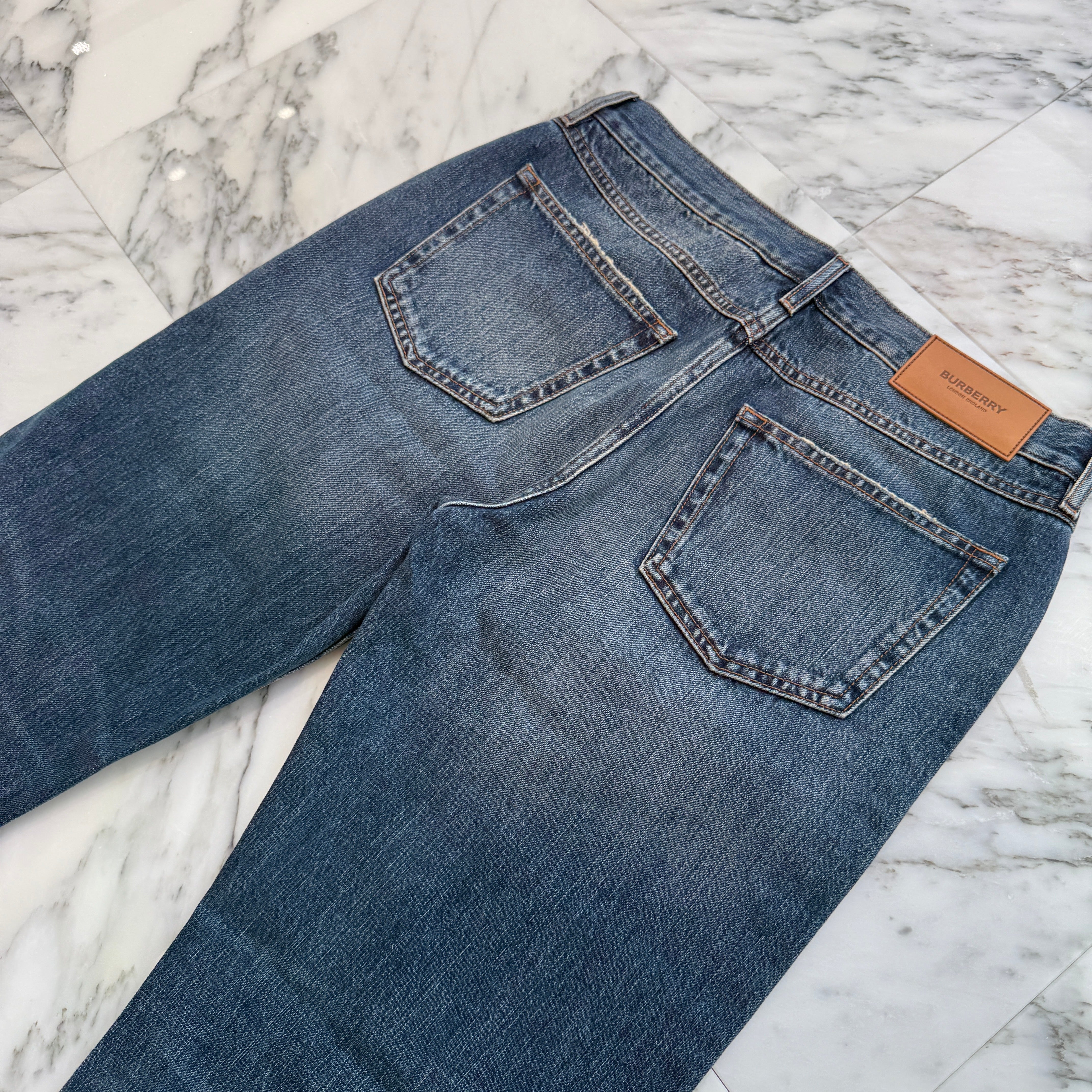 BURBERRY 2023AW Straight Fit Boot Cut Jeans 8071547 Size W32×L32 バーバリー ストレートフィット ブーツカットジーンズ サイズW32×L32