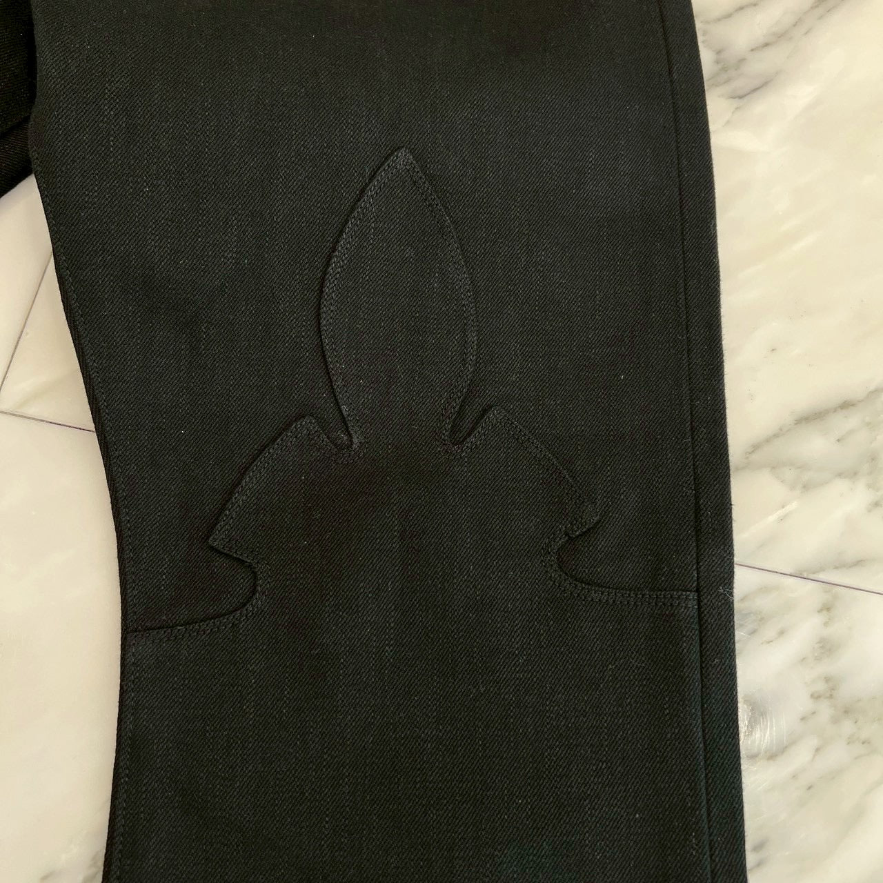 CHROME HEARTS Flare Knee Cross Ball Button Denim Pants Size 31 クロムハーツ フレアニー クロスボールボタン デニムパンツ サイズ31