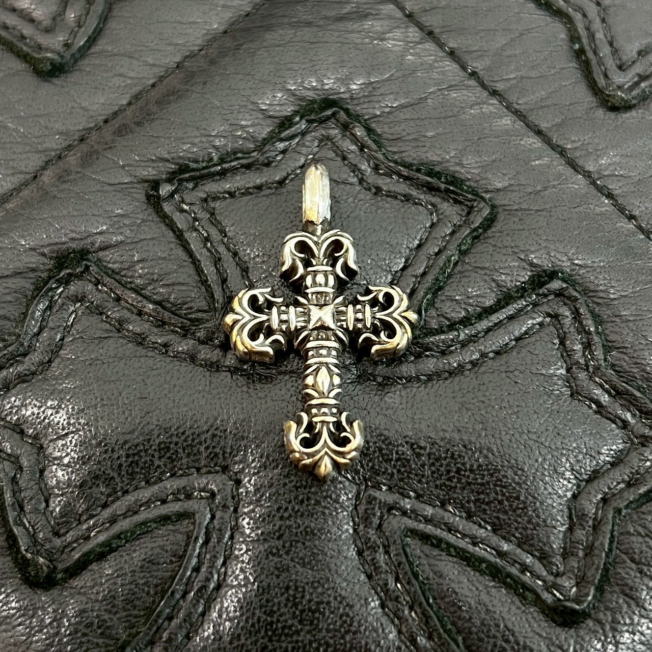 CHROME HEARTS Tiny Filigree Cross Charm Pendent Top クロムハーツ タイニー フィリグリークロス チャーム ペンダント トップ