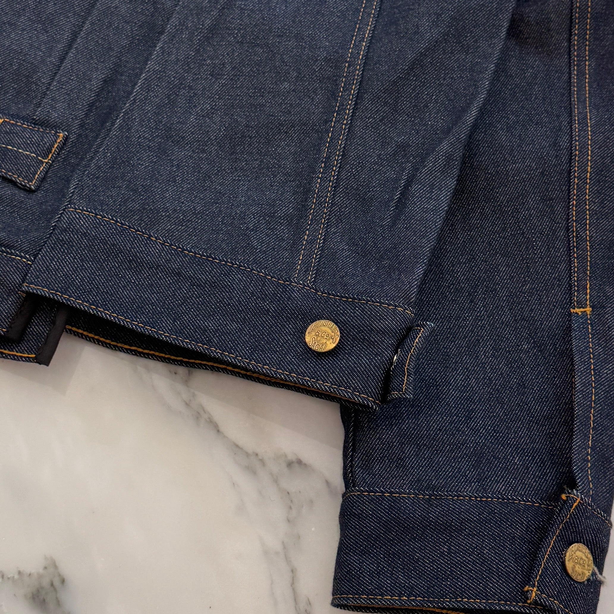 sacai × Levi's 2025SS Double Name Docking Denim Jacket 25-03708M Size S サカイ×リーバイス ダブルネーム ドッキング デニムジャケット サイズS