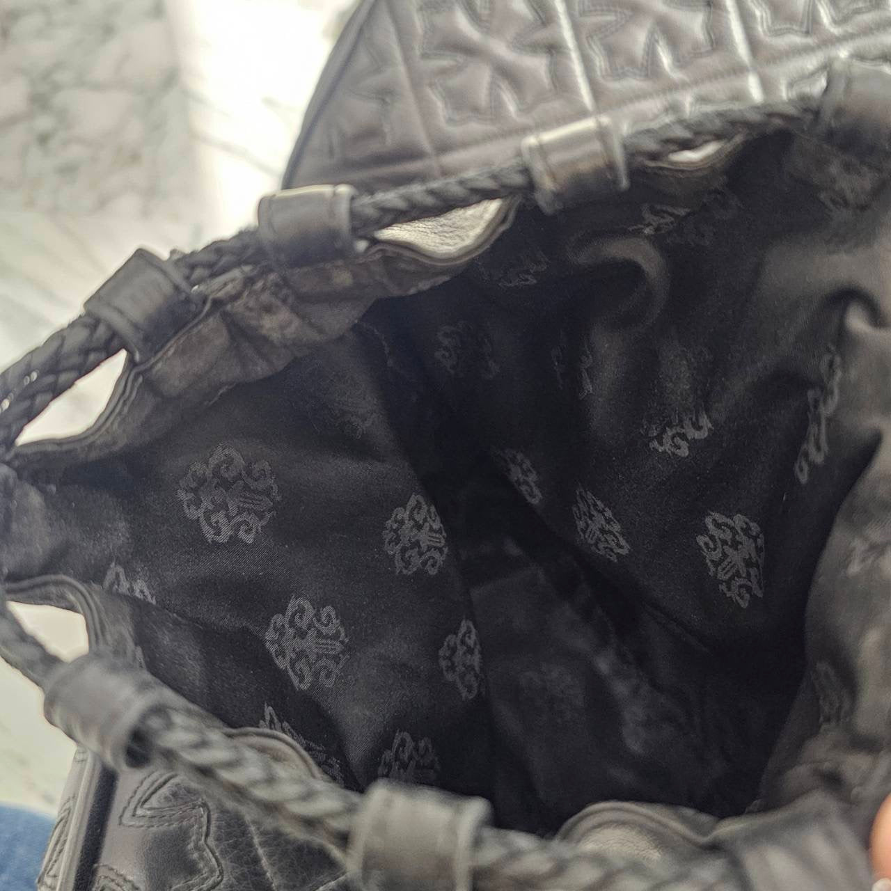 CHROME HEARTS BS FLARE PATCH DRW STRNG SACK クロムハーツ BSフレアパッチ ドローストリング 巾着