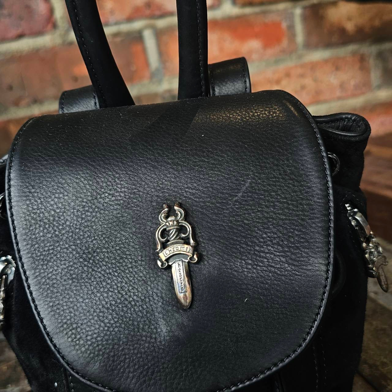 CHROME HEARTS IGGY MINI Leather Back Pack クロムハーツ イギー ミニ レザーバックパック
