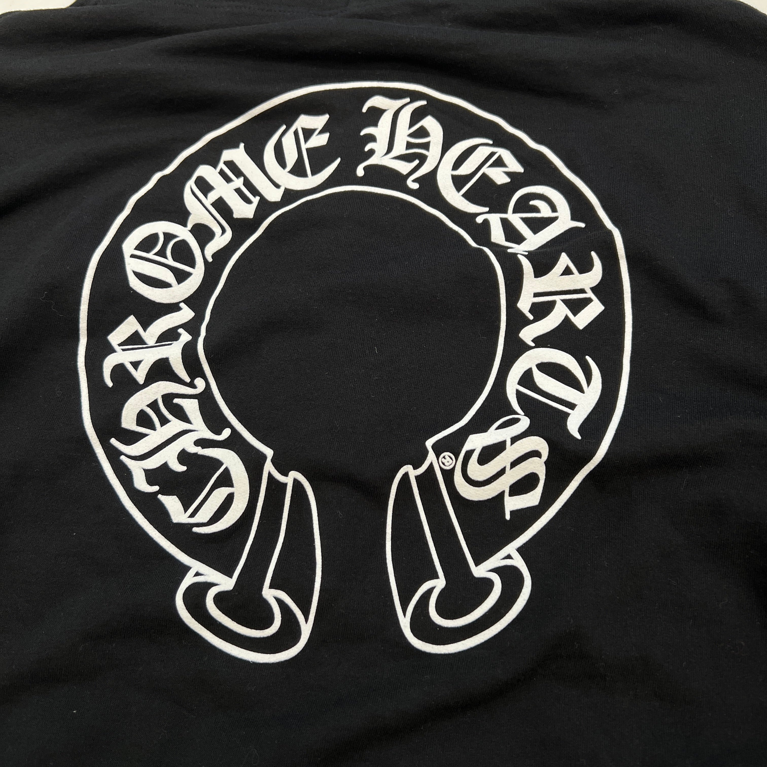 CHROME HEARTS Floral Cross Horseshoe Zip Up Hoodie Size L クロムハーツ フローラルクロス ホースシュー ジップアップフーディ サイズL