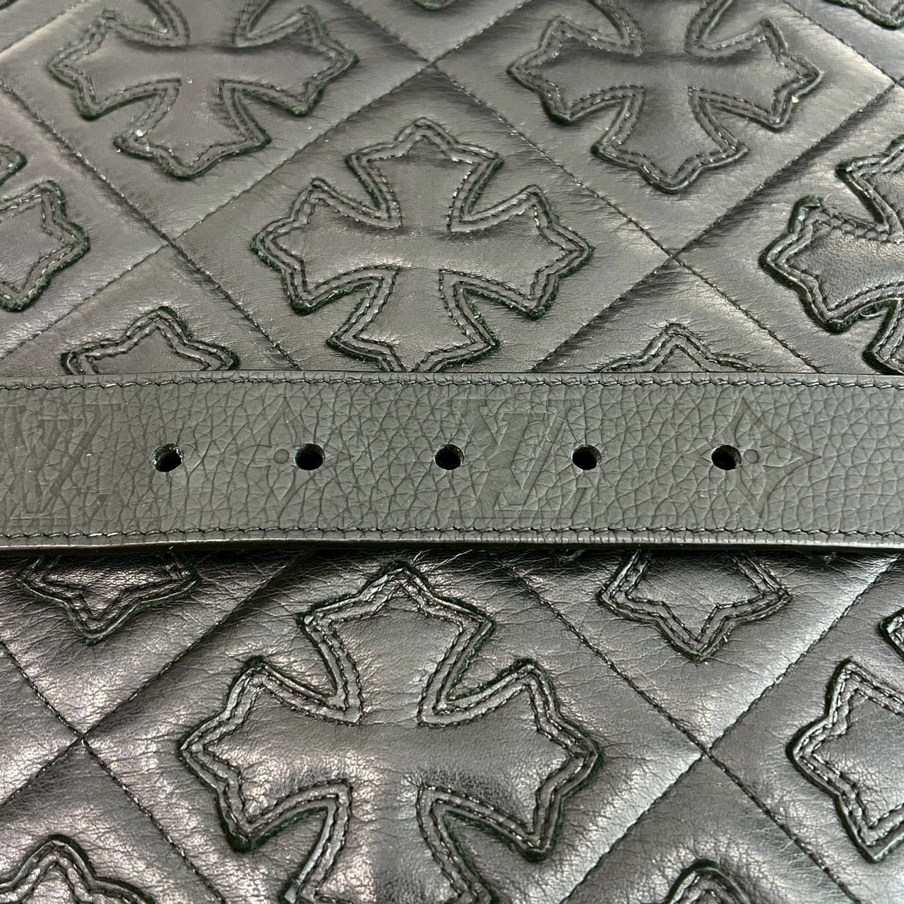 LOUIS VUITTON Sun Tulle Signature Chain Belt MP058 Size 90/36 ルイヴィトン サンチュール シグネチャー チェーンベルト サイズ90/36