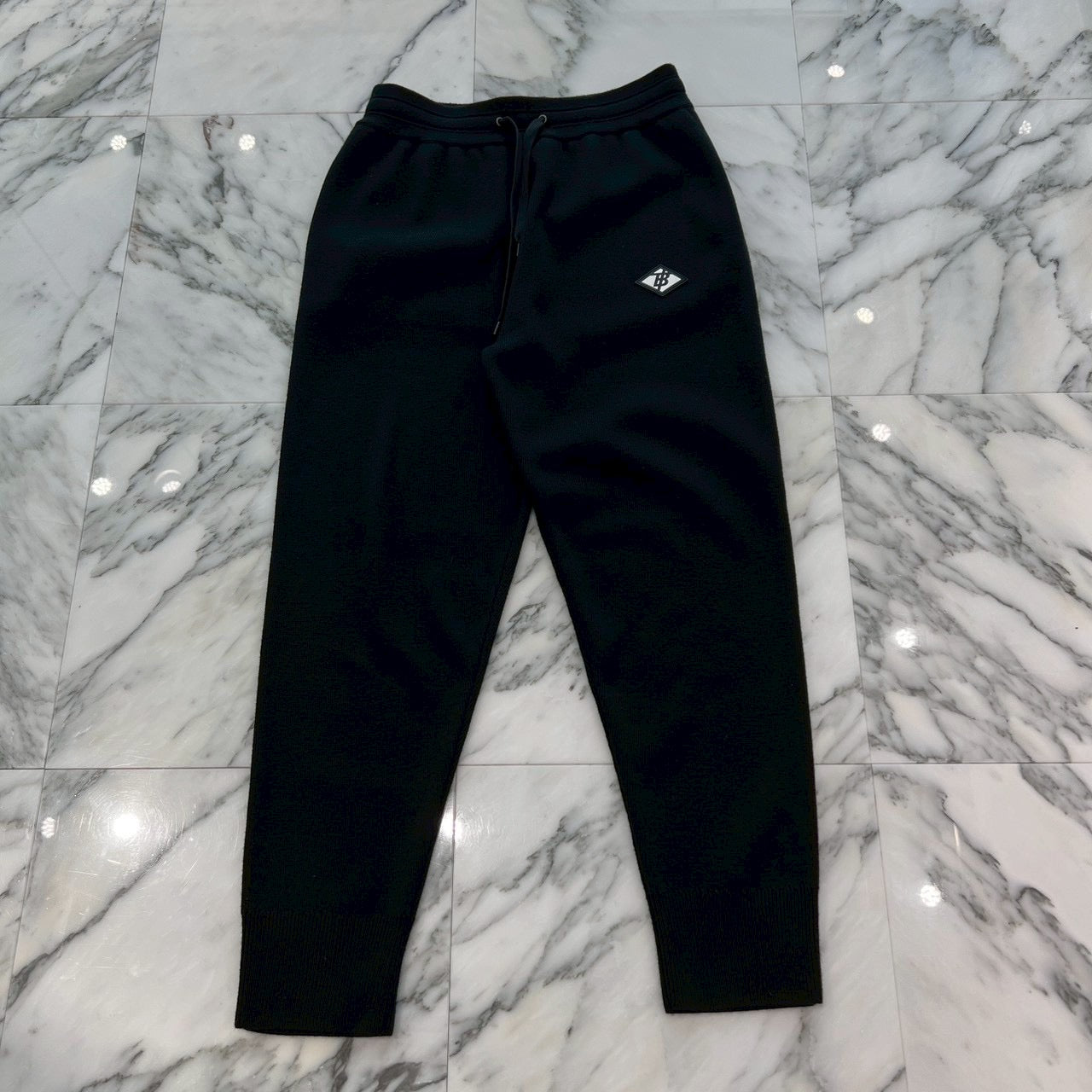 BURBERRY Rubber Logo Patch Wool Long Pants 8023524 Size L バーバリー ラバーロゴパッチ ウール ロングパンツ サイズL