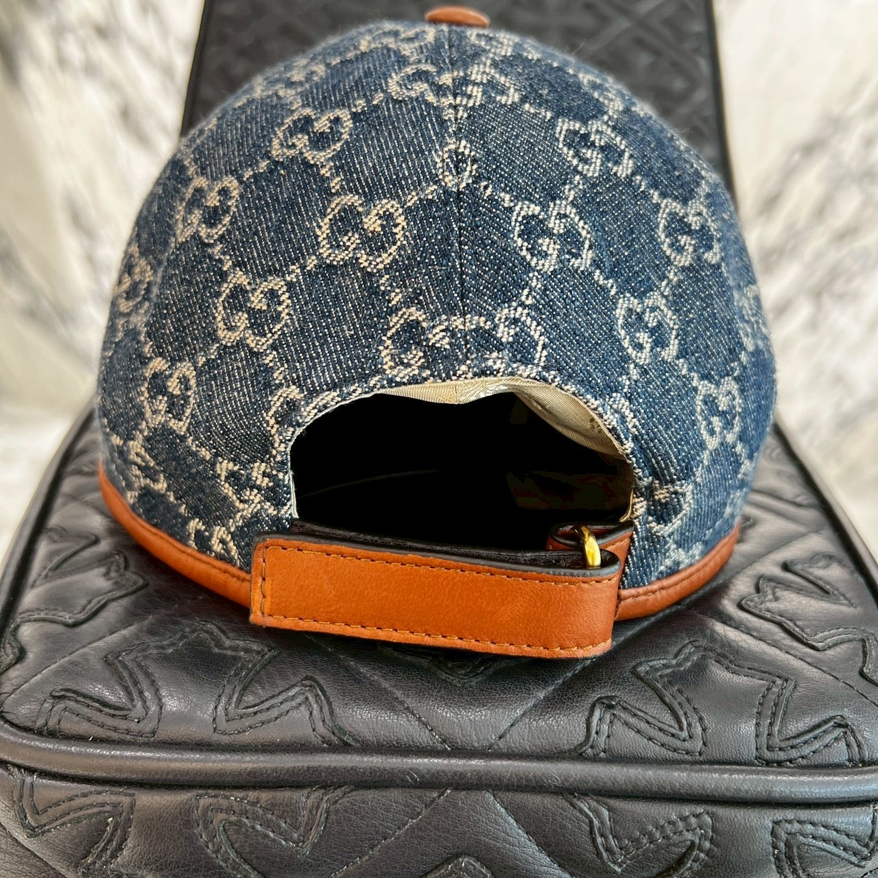 GUCCI 2022SS GG Denim Baseball Cap 656206 4HAC3 Size L(59cm) グッチ GGデニム ベースボールキャップ サイズL(59cm)