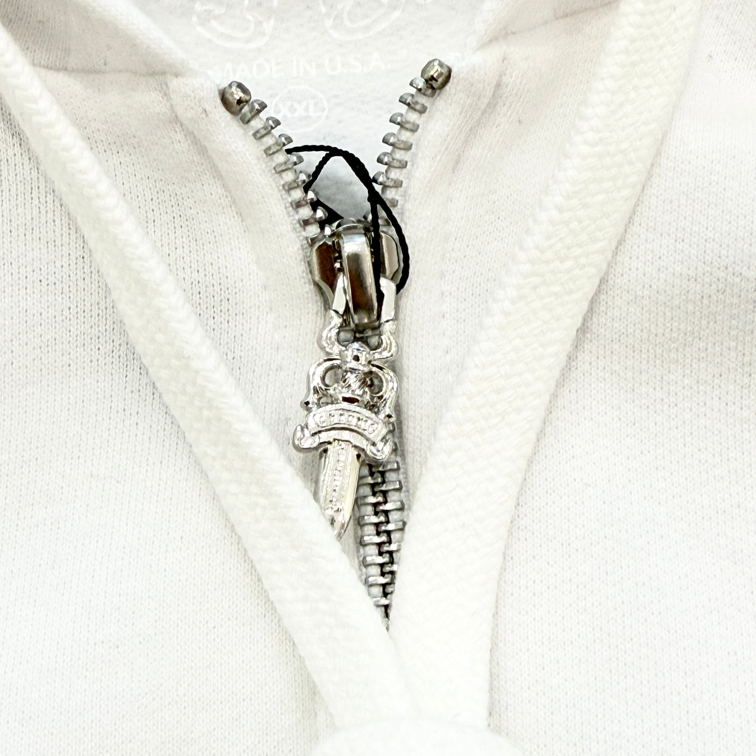 CHROME HEARTS Floral Cross Horseshoe Zip Up Hoodie Size XXL クロムハーツ フローラルクロス ホースシュー ジップアップフーディ サイズXXL