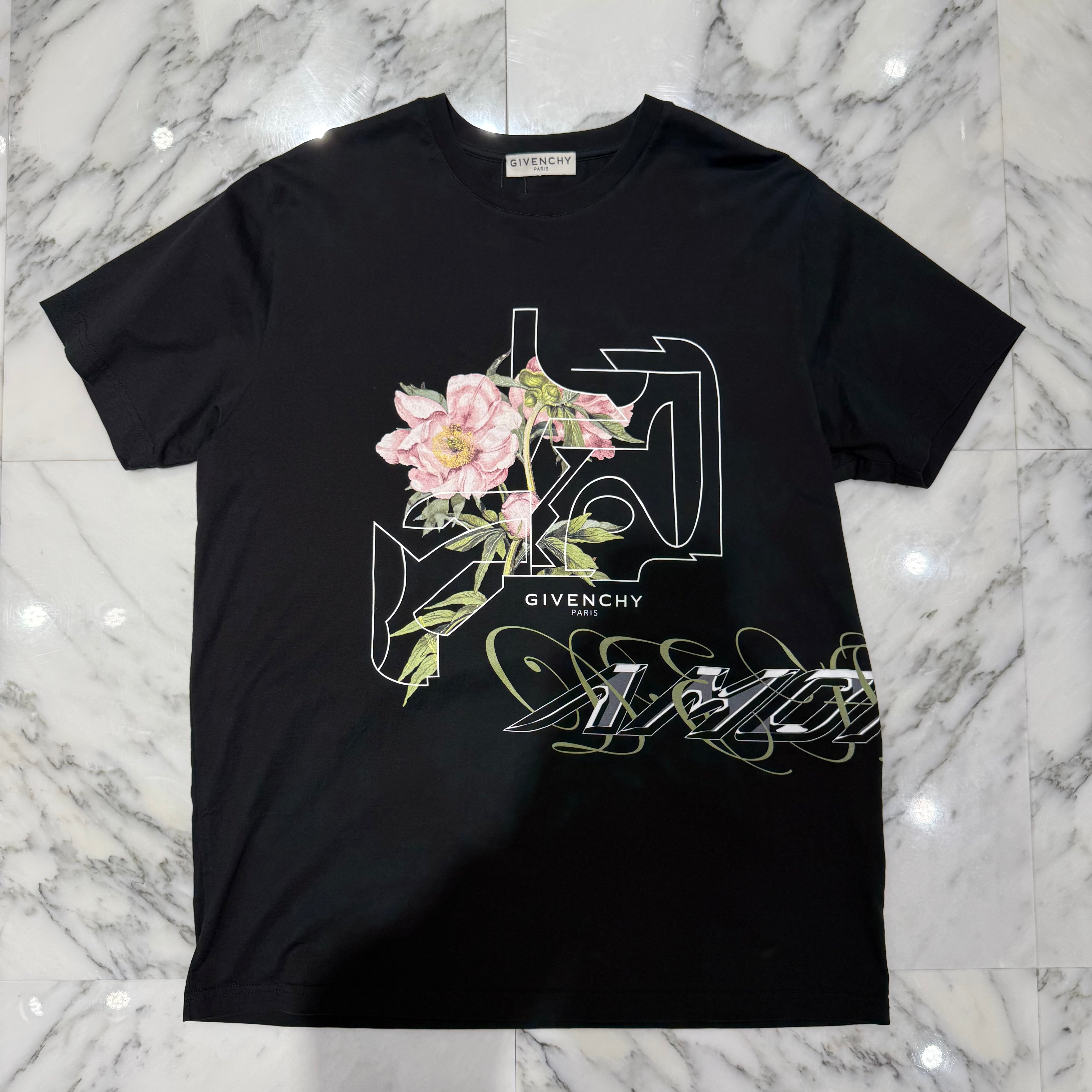 GIVENCHY 2020SS Peony Print Tee BM70WK3002 Size XS ジバンシィ ピオニープリントTシャツ サイズXS