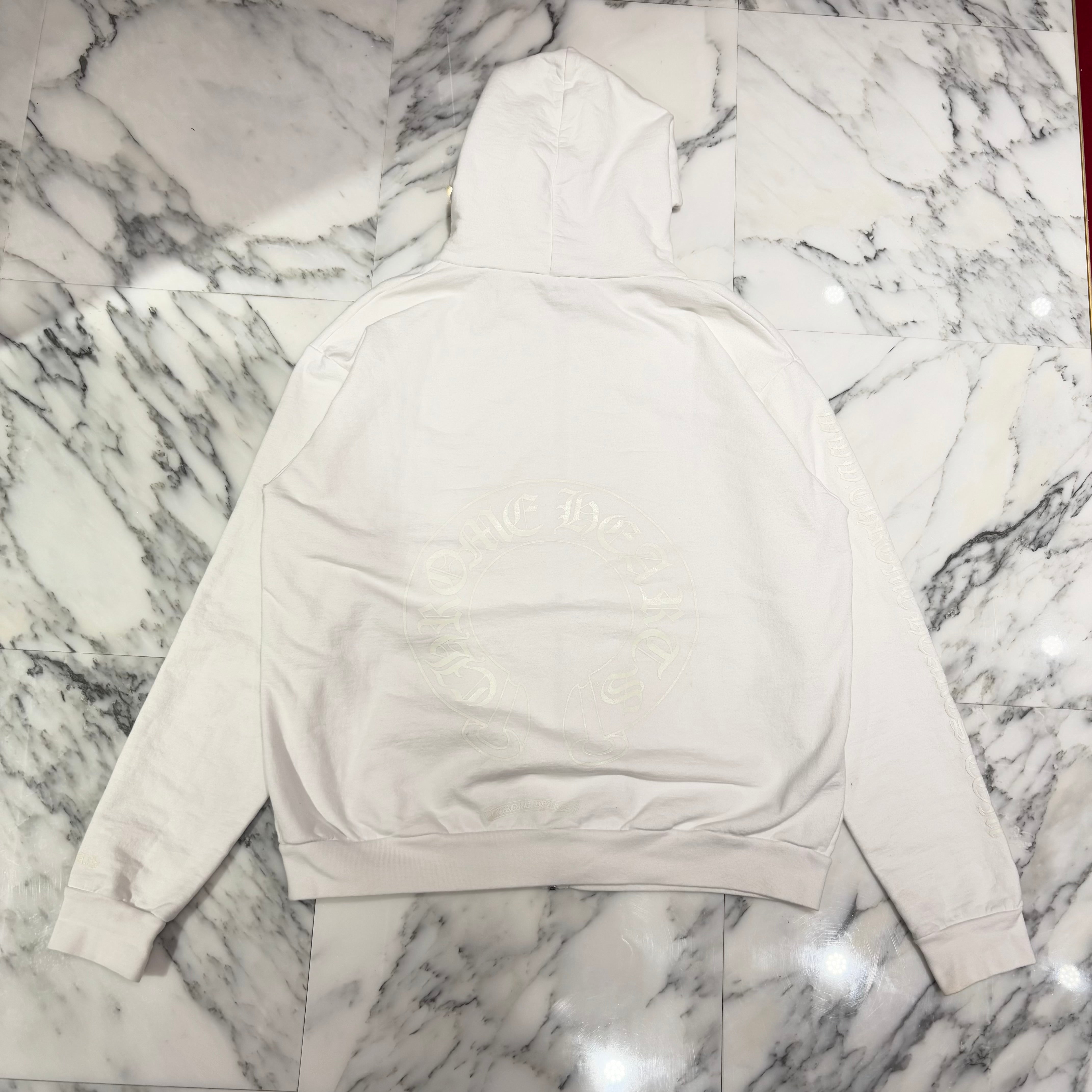 CHROME HEARTS Glow In The Dark Horseshoe Zip Up Hoodie Size M クロムハーツ グローインザダーク ホースシュー ジップアップフーディ サイズM